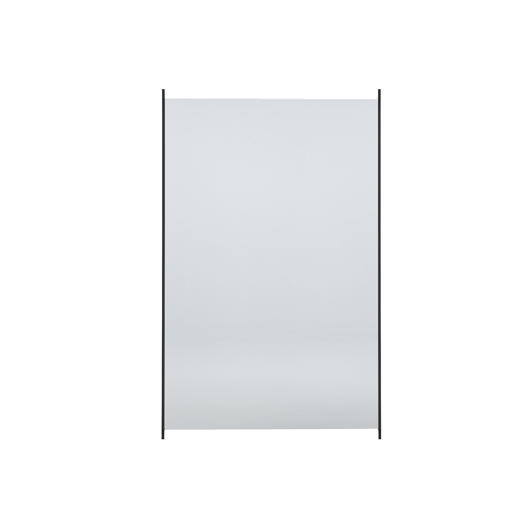 Glashegn med aluskinne klart glas 150 x 100 cm HORTUS