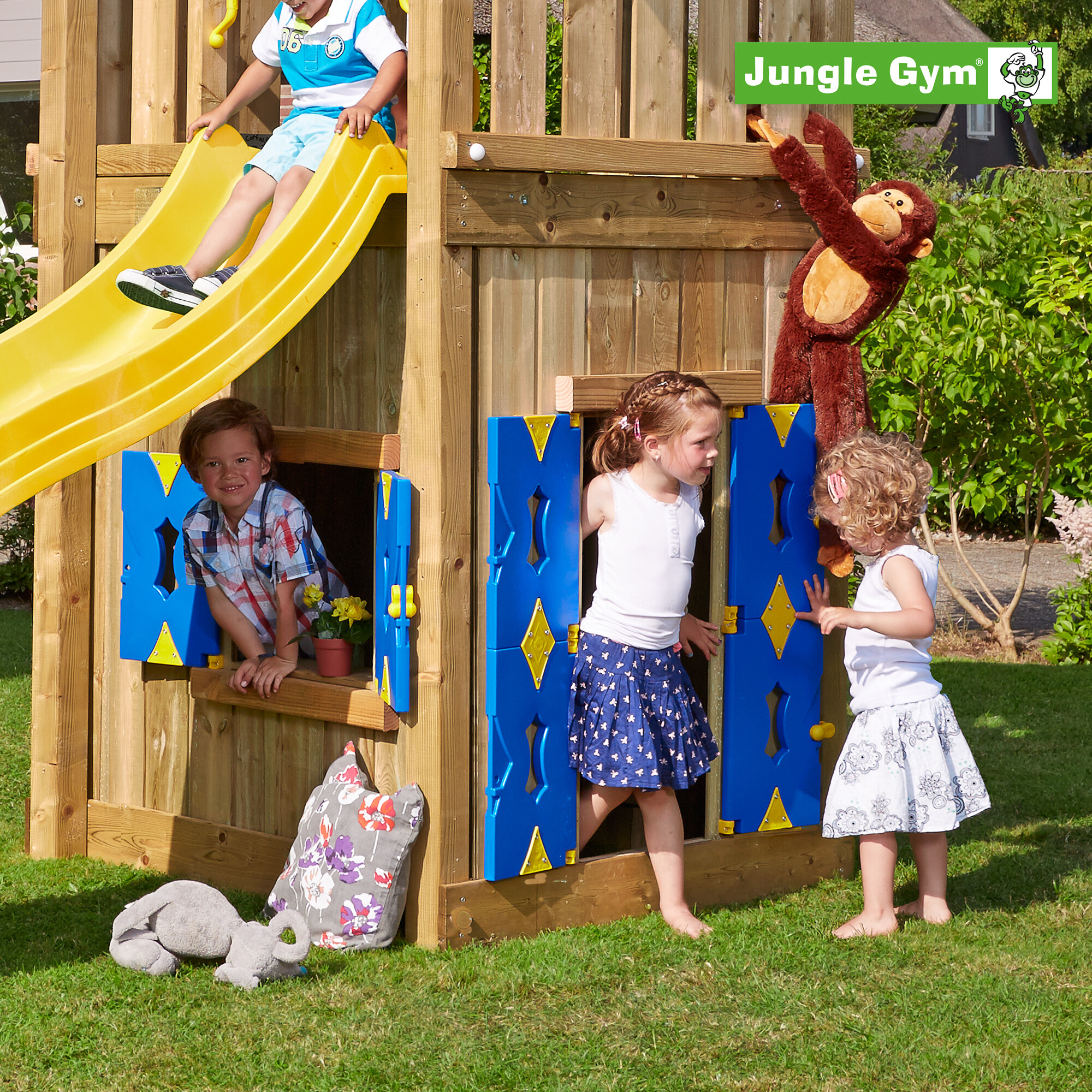 Playhouse-kokonaisuus Jungle Gym 150 cm:n tason alle 