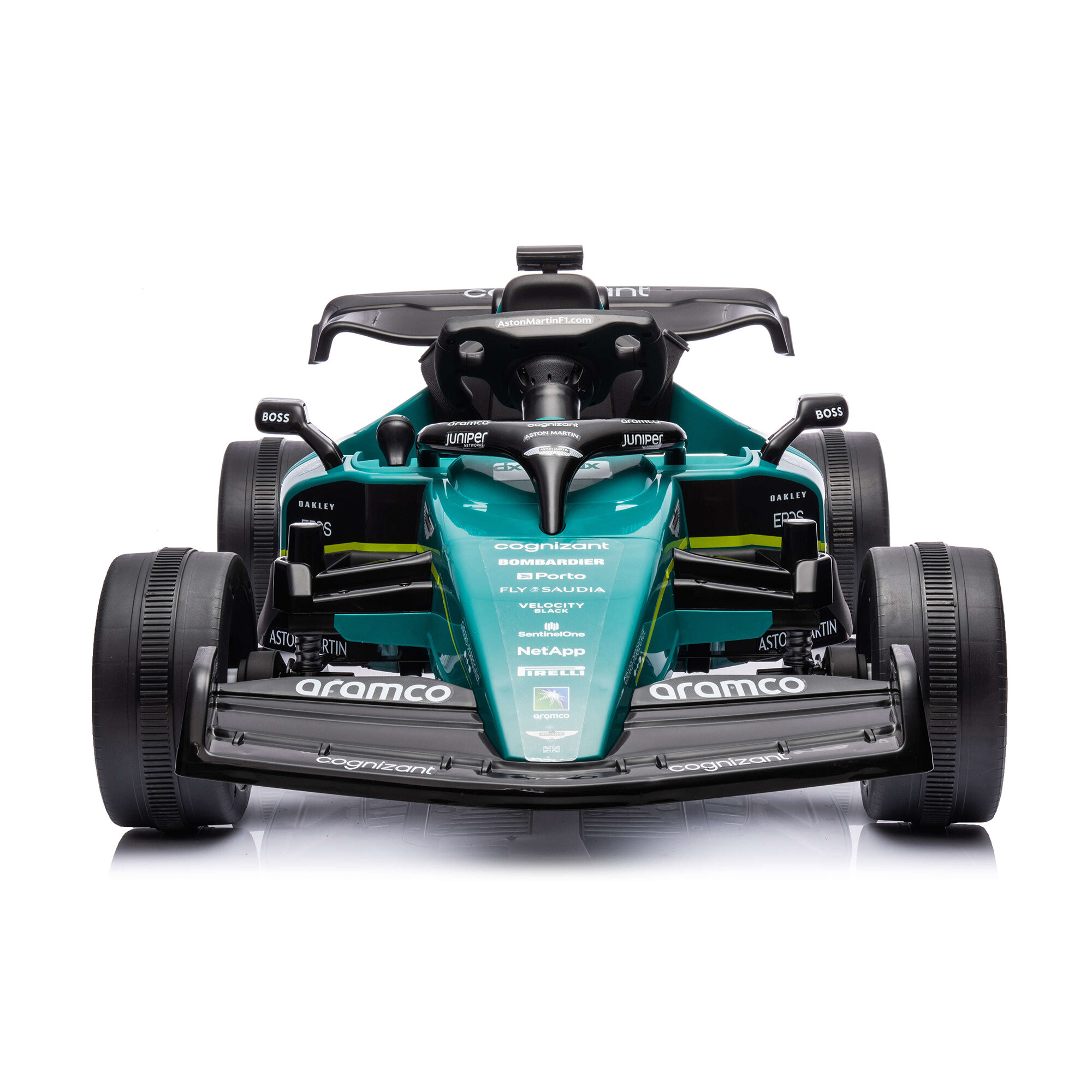 Elbil Formel 1 Aston Martin 4 x 12 motor, EVA hjul NORDIC PLAY
