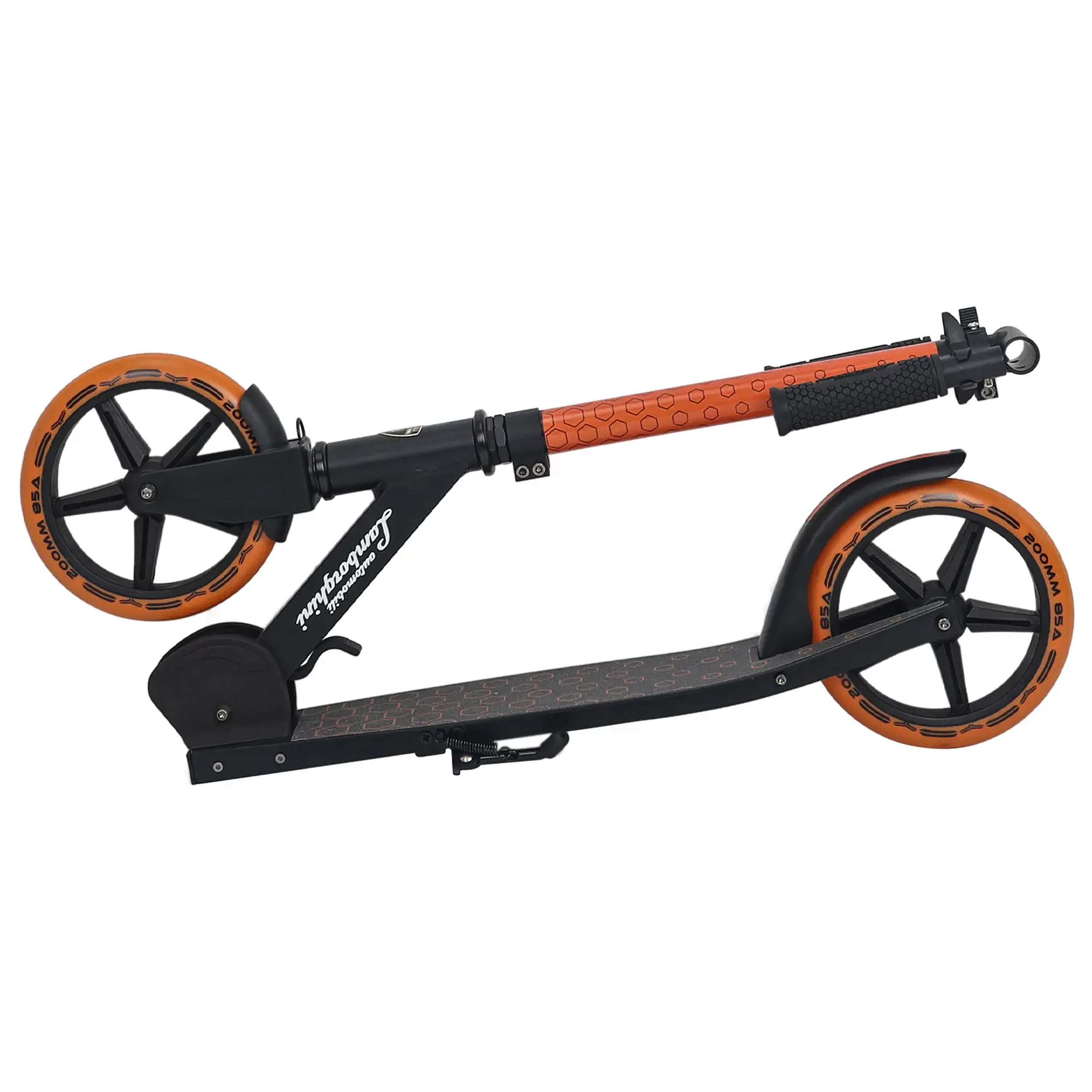 Lamborghini løbehjul teenager, orange med affjedring NORDIC PLAY Active