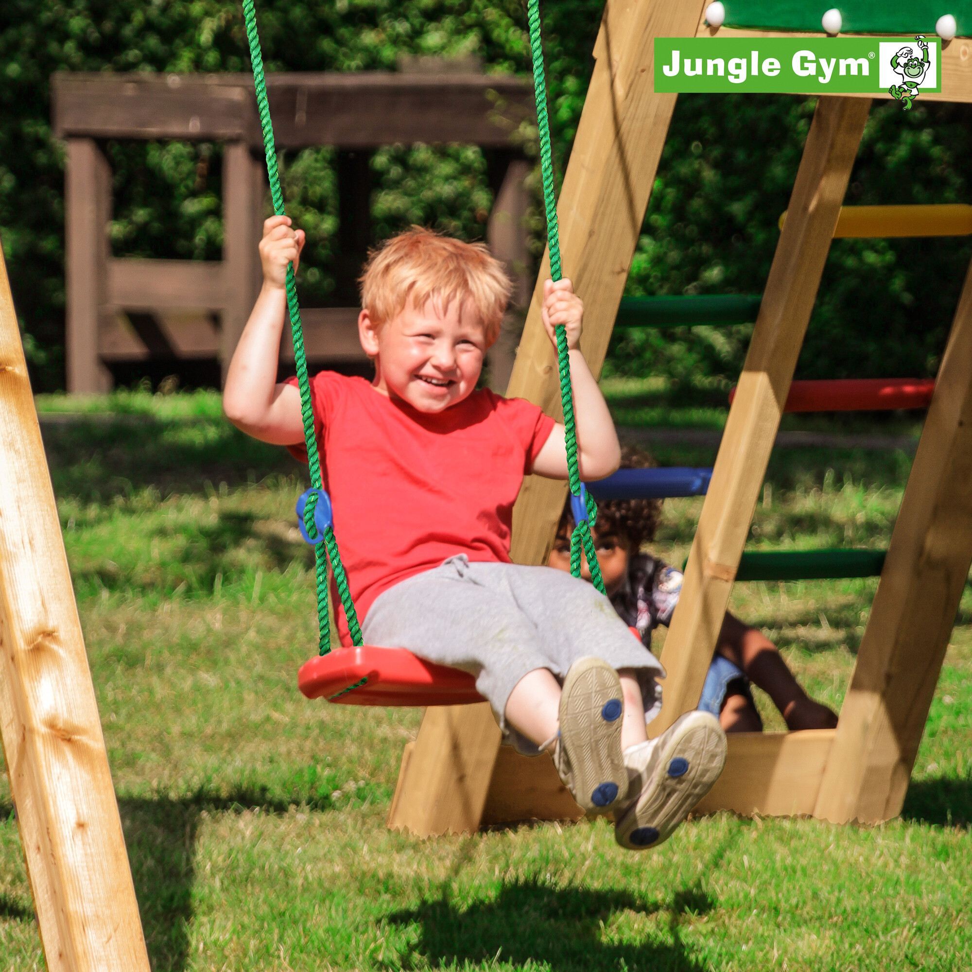 Swing sæde komplet kit, rød Jungle Gym