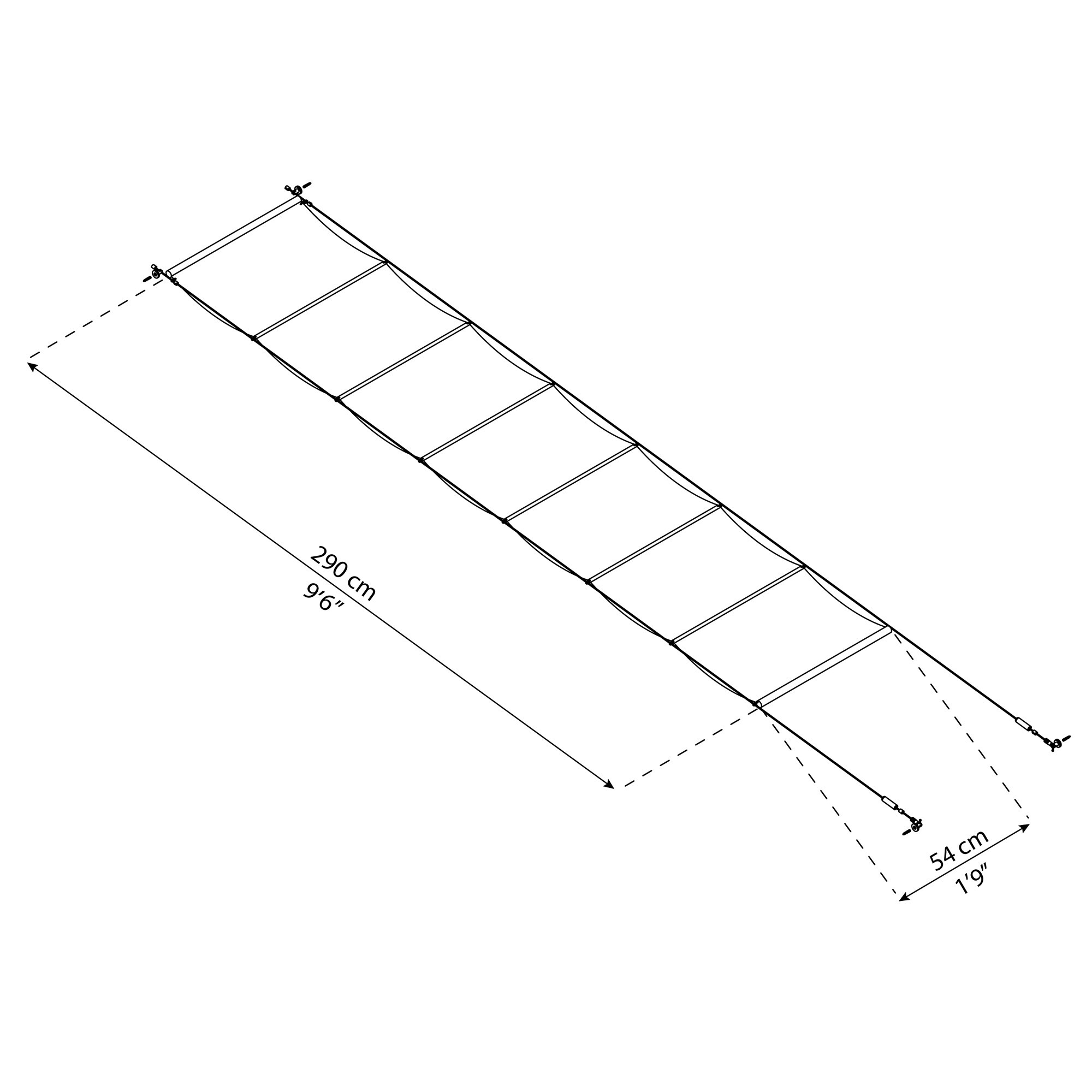 Gardiner til Feria terrasseoverdækning 9 m2 (3 x 3,05 m) Palram - Canopia