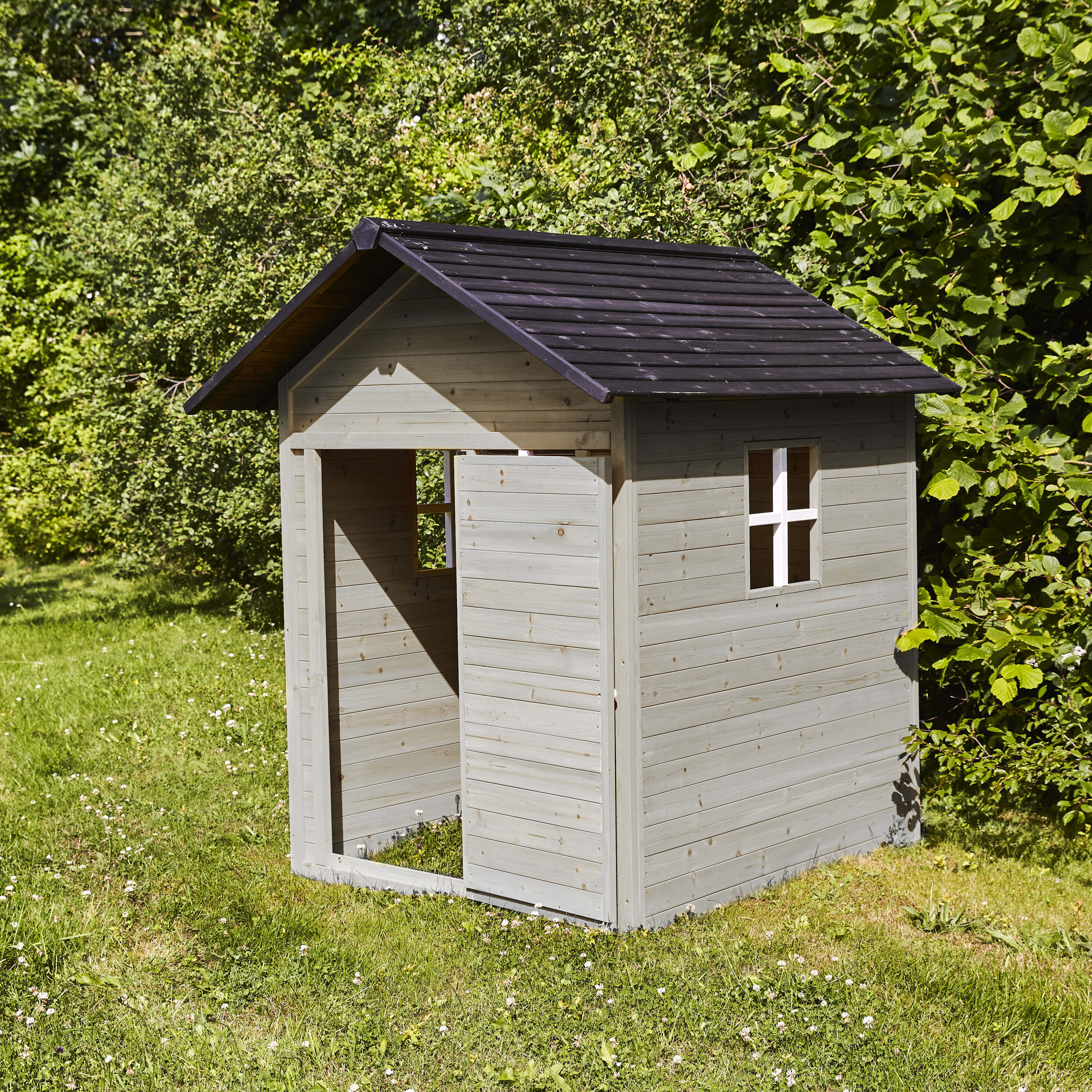 Playhouse gray/black 158 x 148 x 132 cm NORDIC PLAY