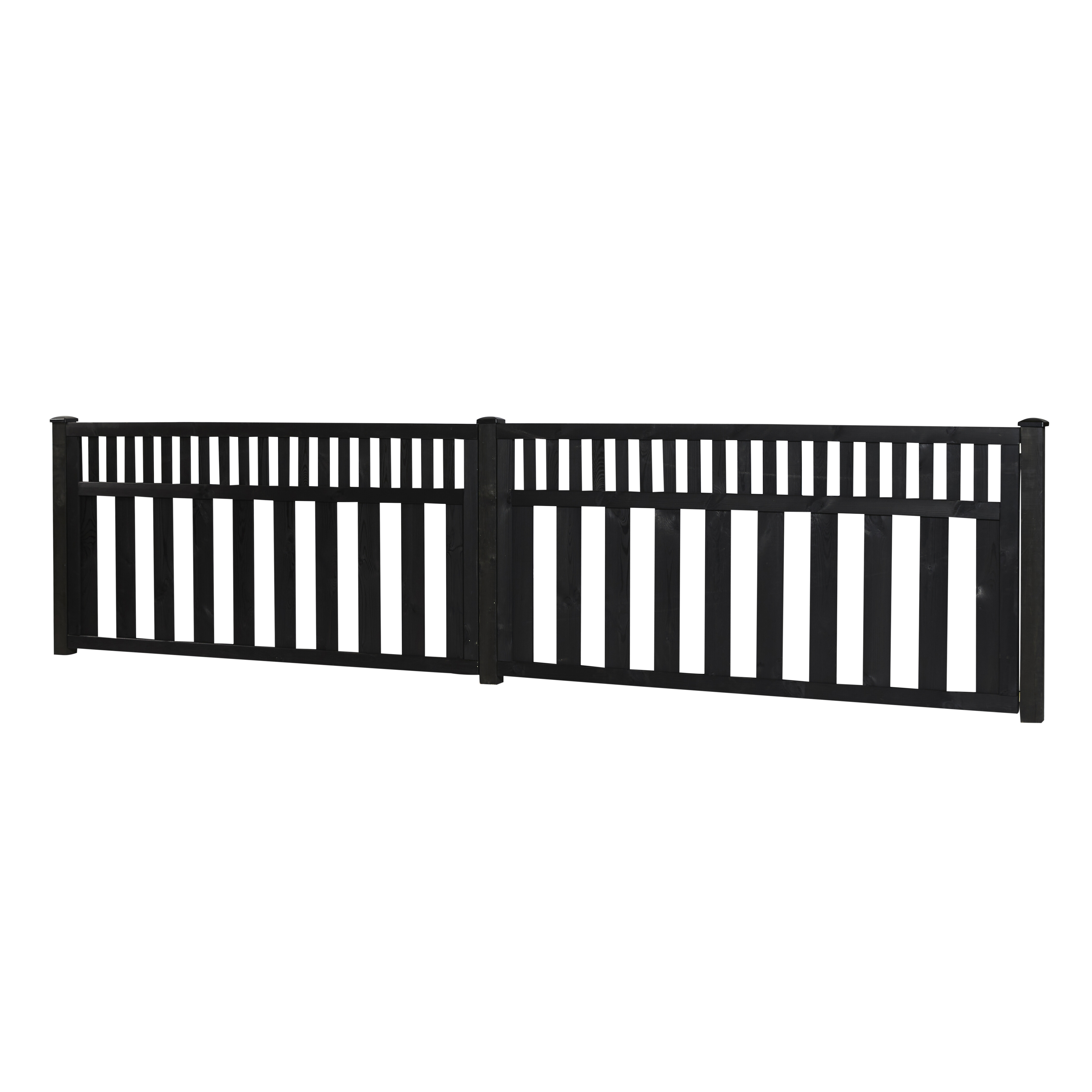 Forhavehegn 180 x 90 cm, grundmalet sort, NORDIC FENCE, Tendens