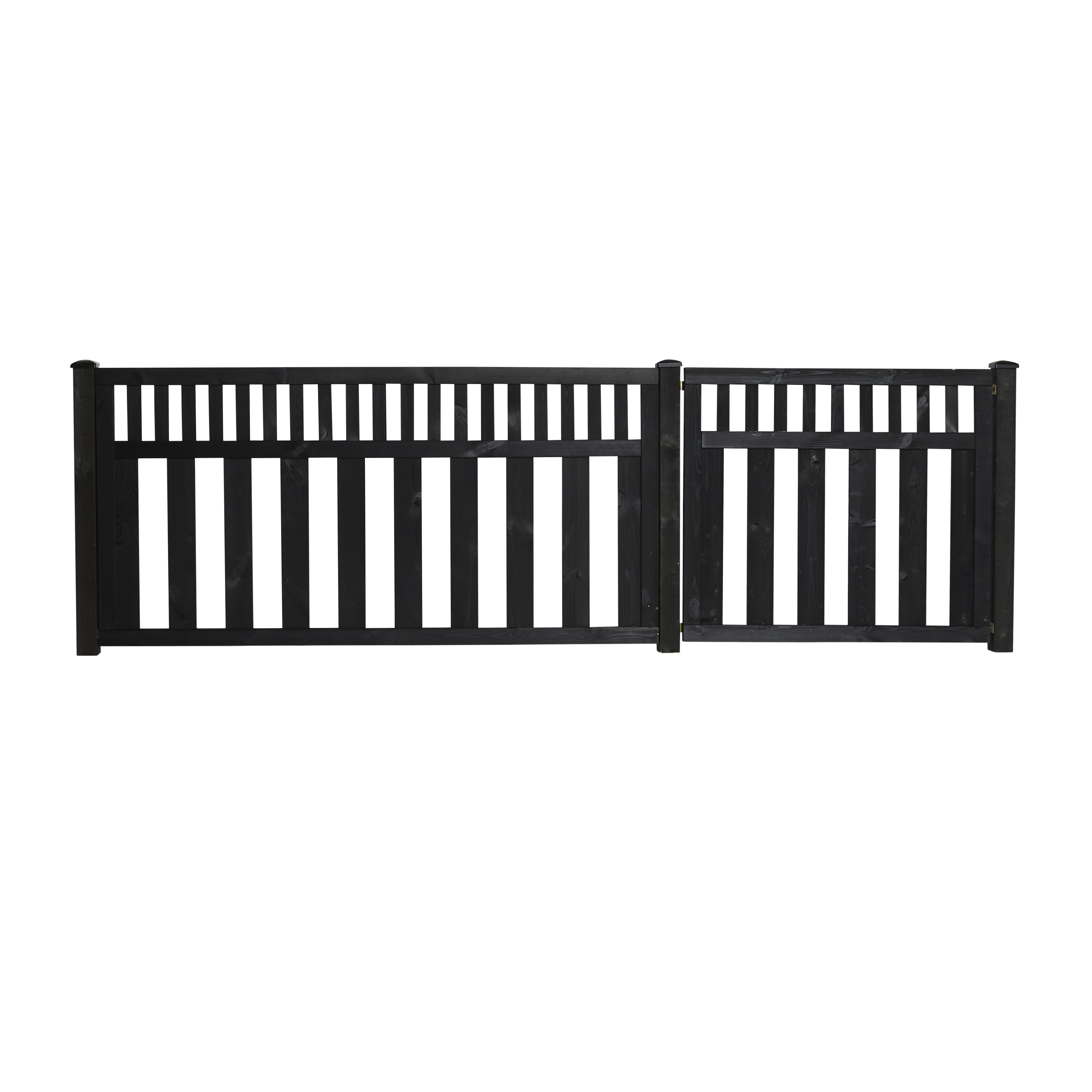 Forhavelåge 100 x 90 cm, grundmalet sort, NORDIC FENCE, Tendens
