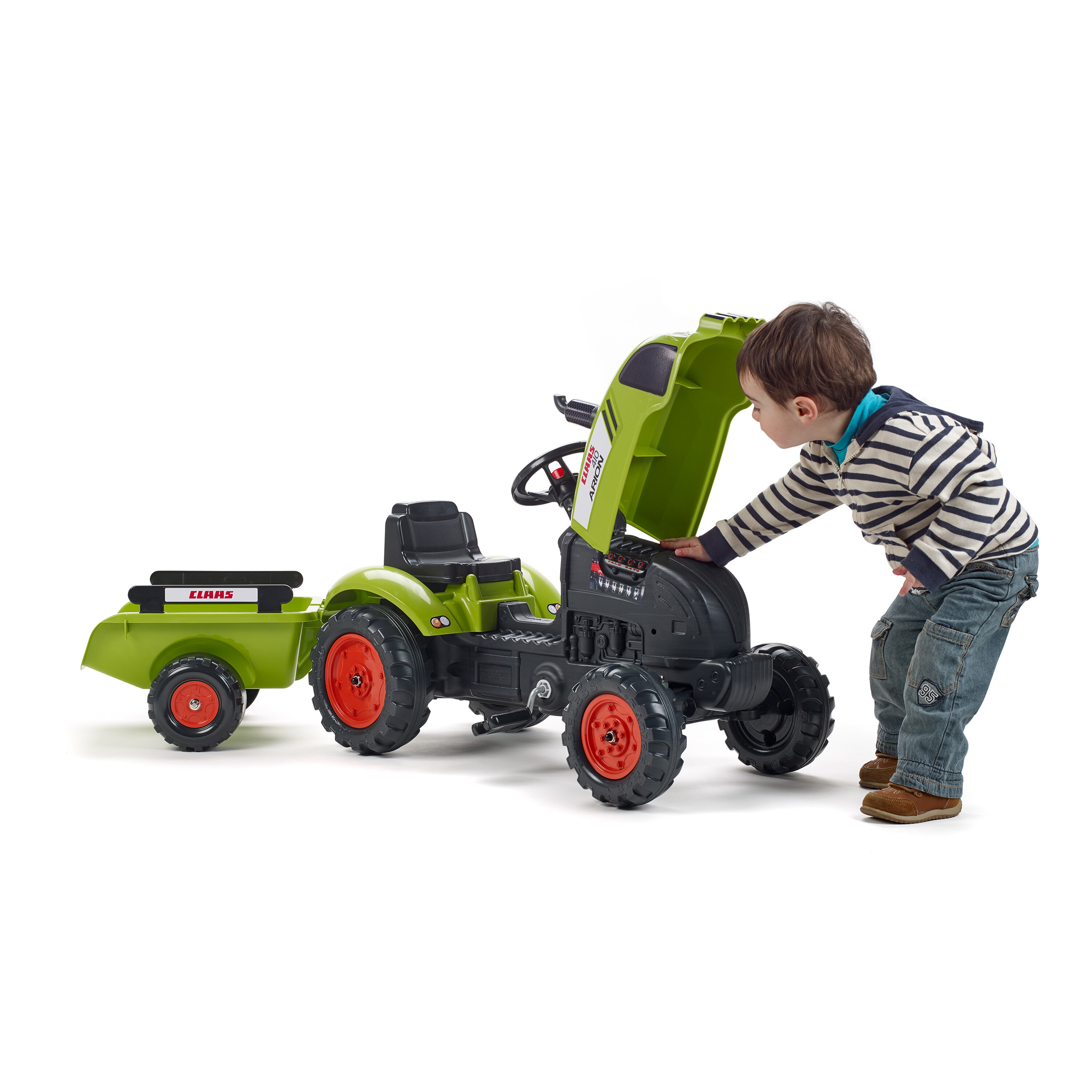 Tractor with trailor FALK Claas 
