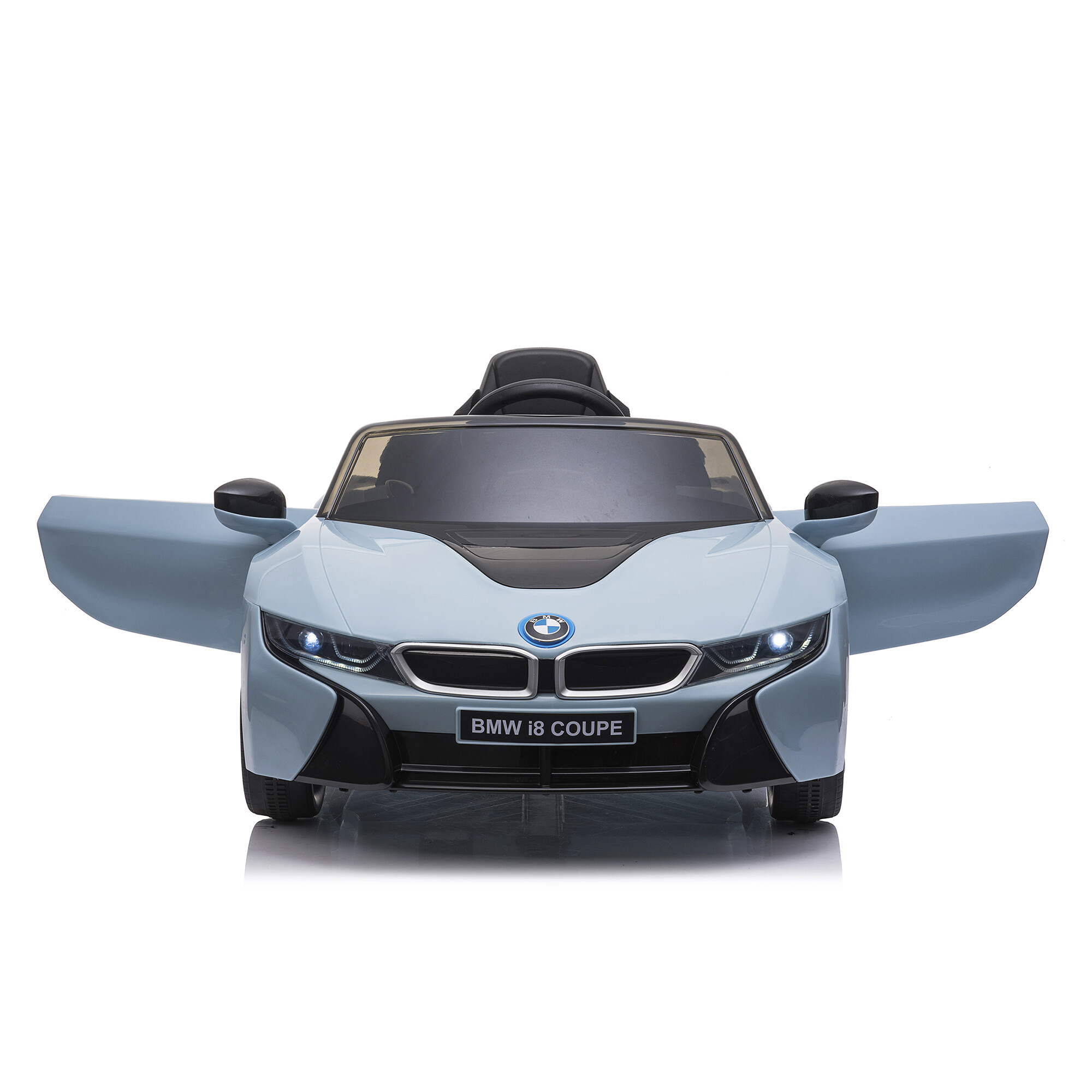 Elbil BMW I8 licens 12V med EVA hjul NORDIC PLAY