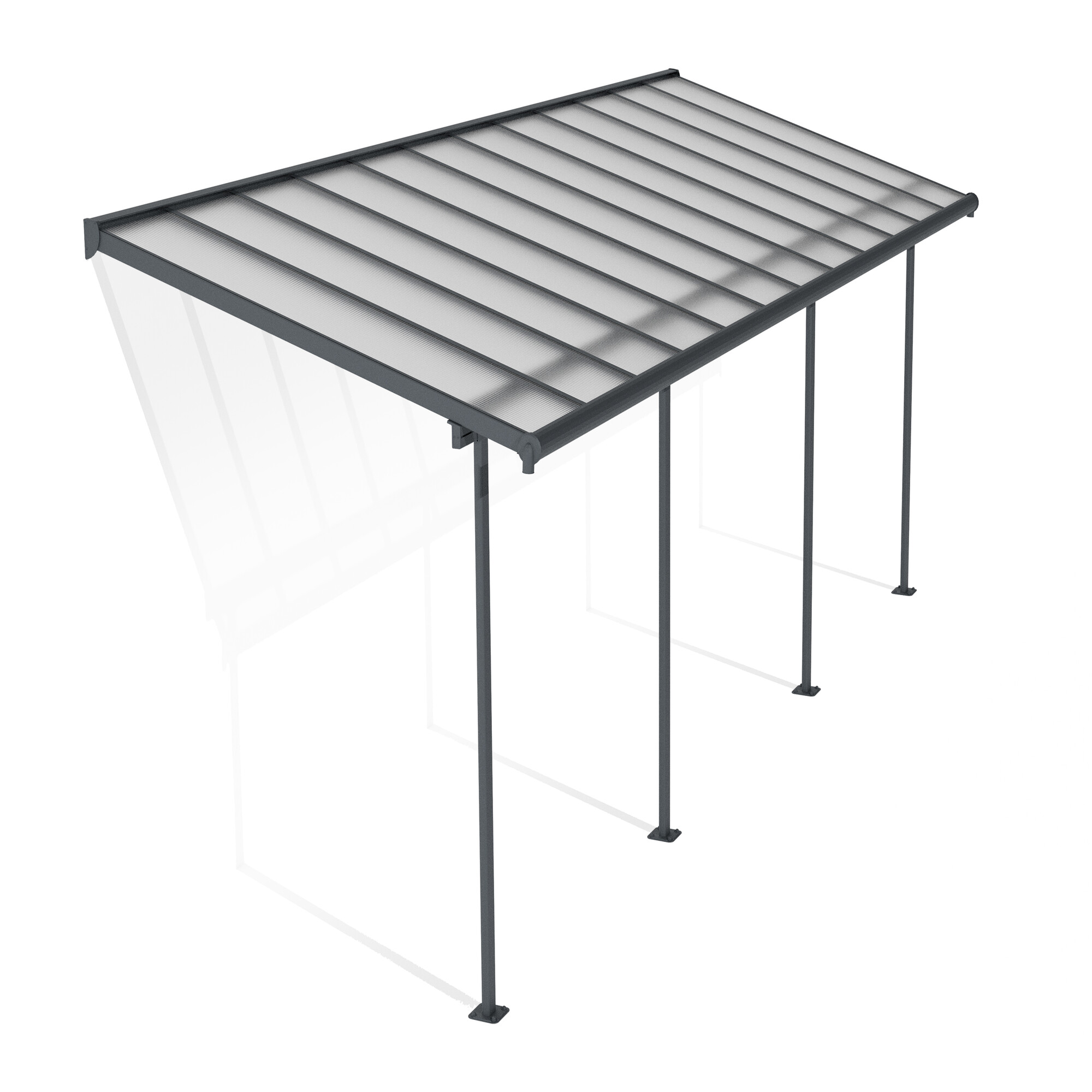 Terrasseoverdækning Sierra 2,3x6,7m (15 m2), antracitgrå Palram - Canopia