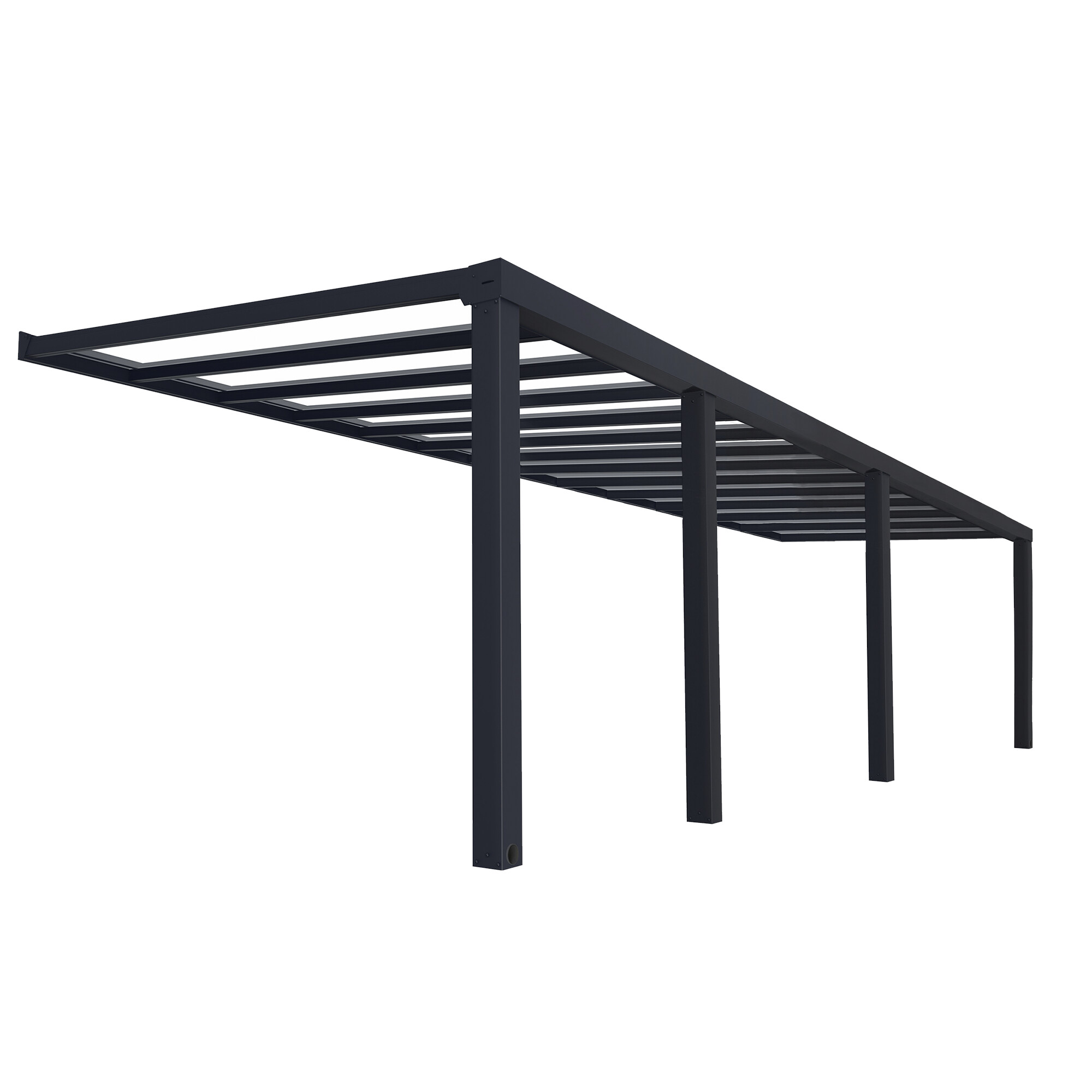 Terassikatos Palram - Canopia Stockholm 3,4 x 9,5m, antrasiitti