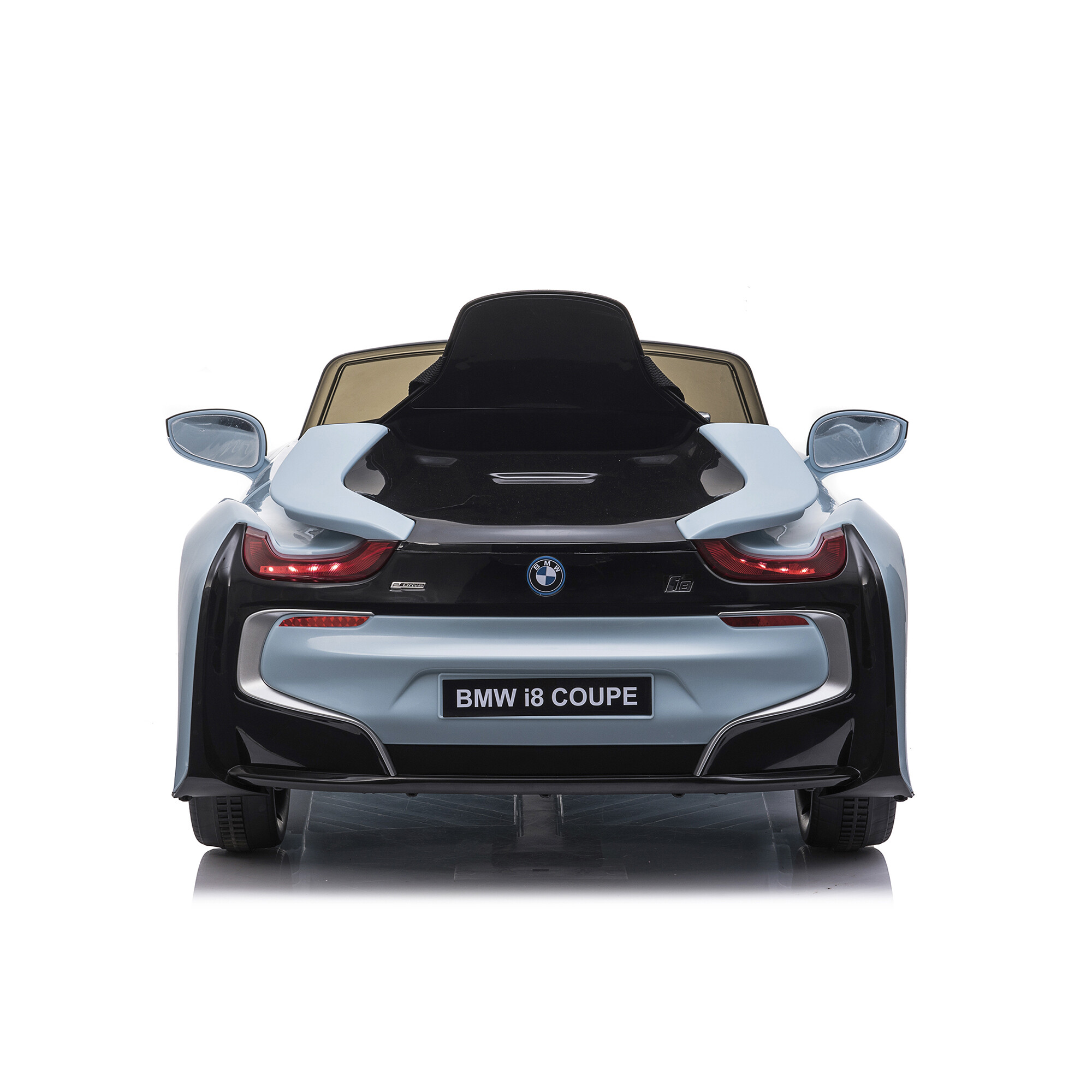 Elbil BMW I8 licens 12V med EVA hjul NORDIC PLAY