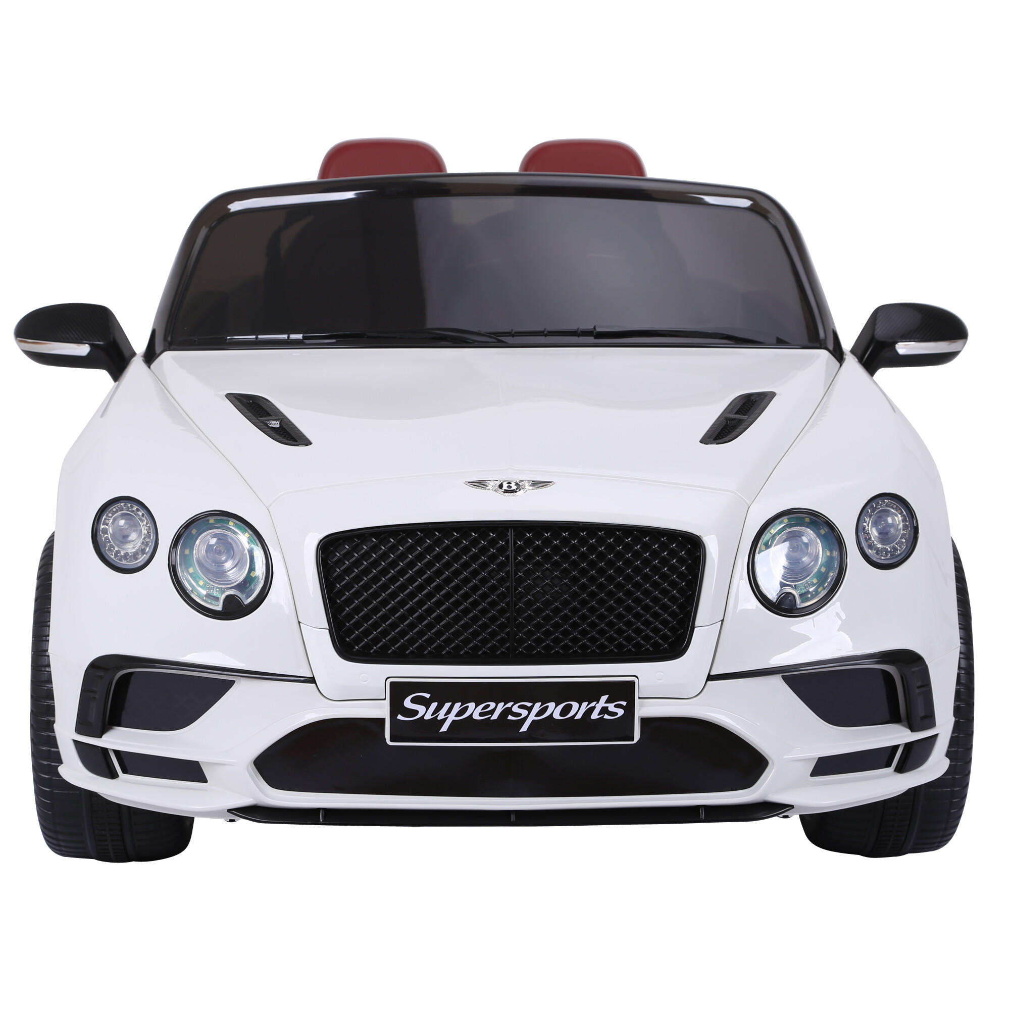 Electric car Bentley 2 persons, 2x6V, white with EVA tyres, NORDIC PLAY