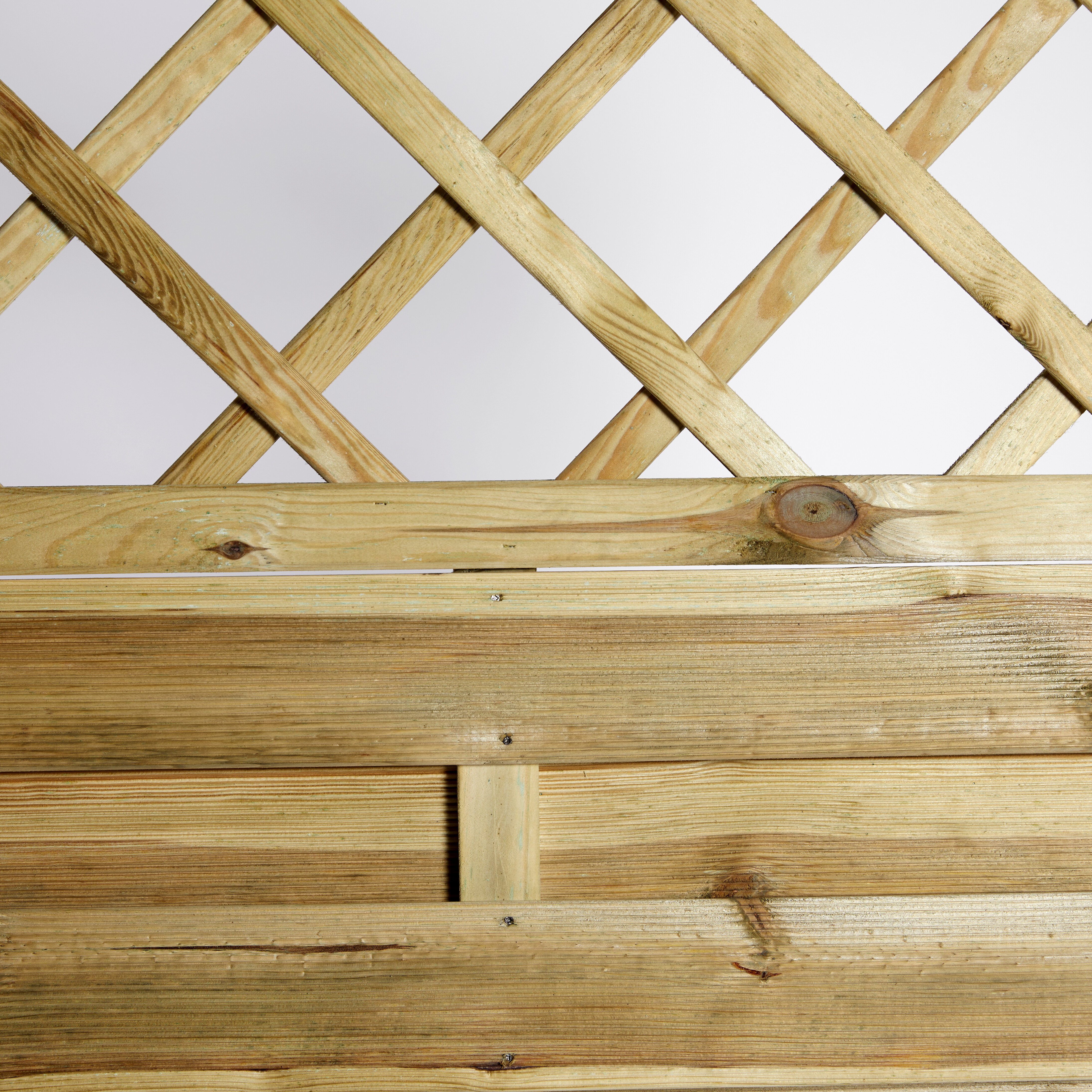 Tæthegn med Espalier 180 x 120 cm, trykimprægneret, NORDIC FENCE, SOLID