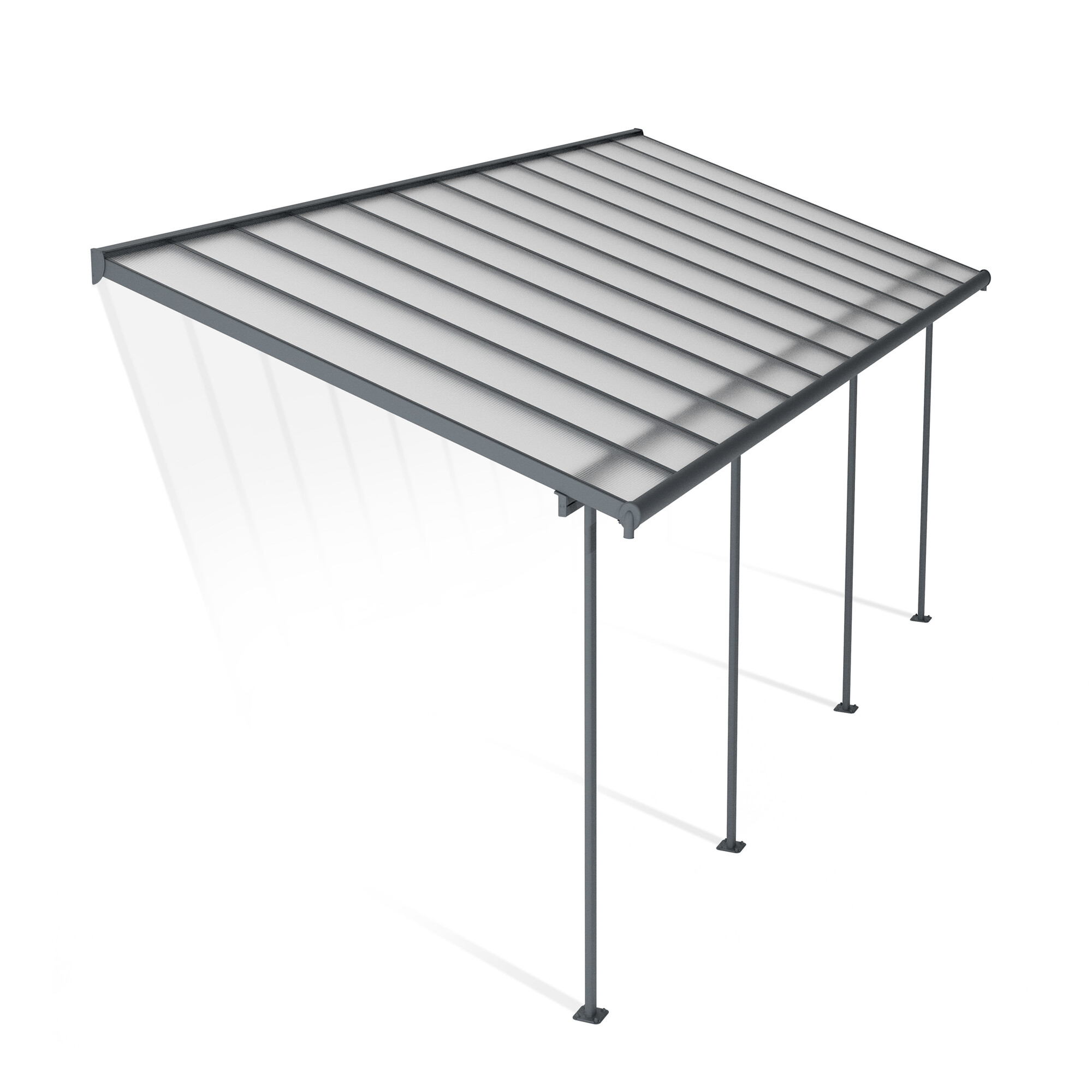 Terrasseoverdækning Sierra 3x7,39m (21,8 m2), antracitgrå Palram - Canopia