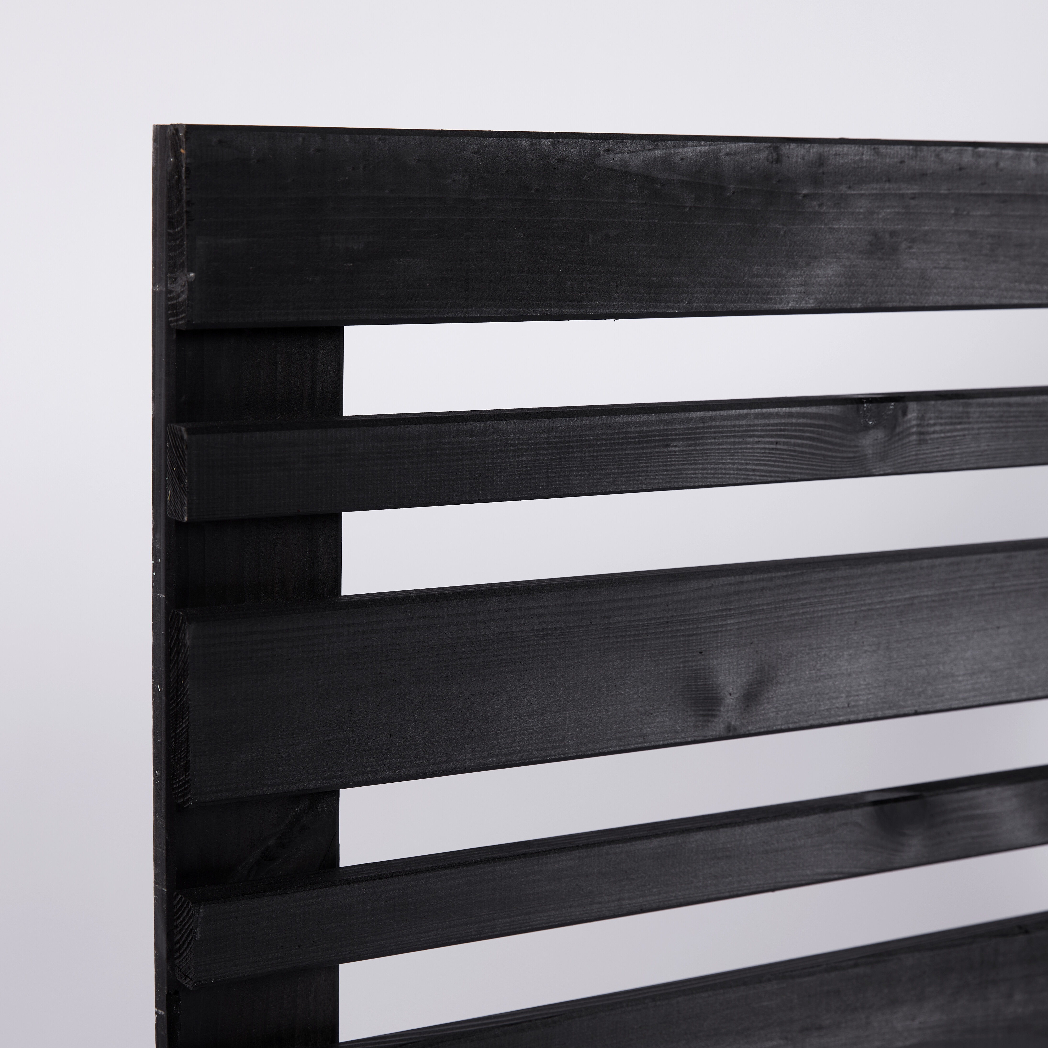 Læhegn 90 x 180 cm, sort grundmalet, NORDIC FENCE, SENSE