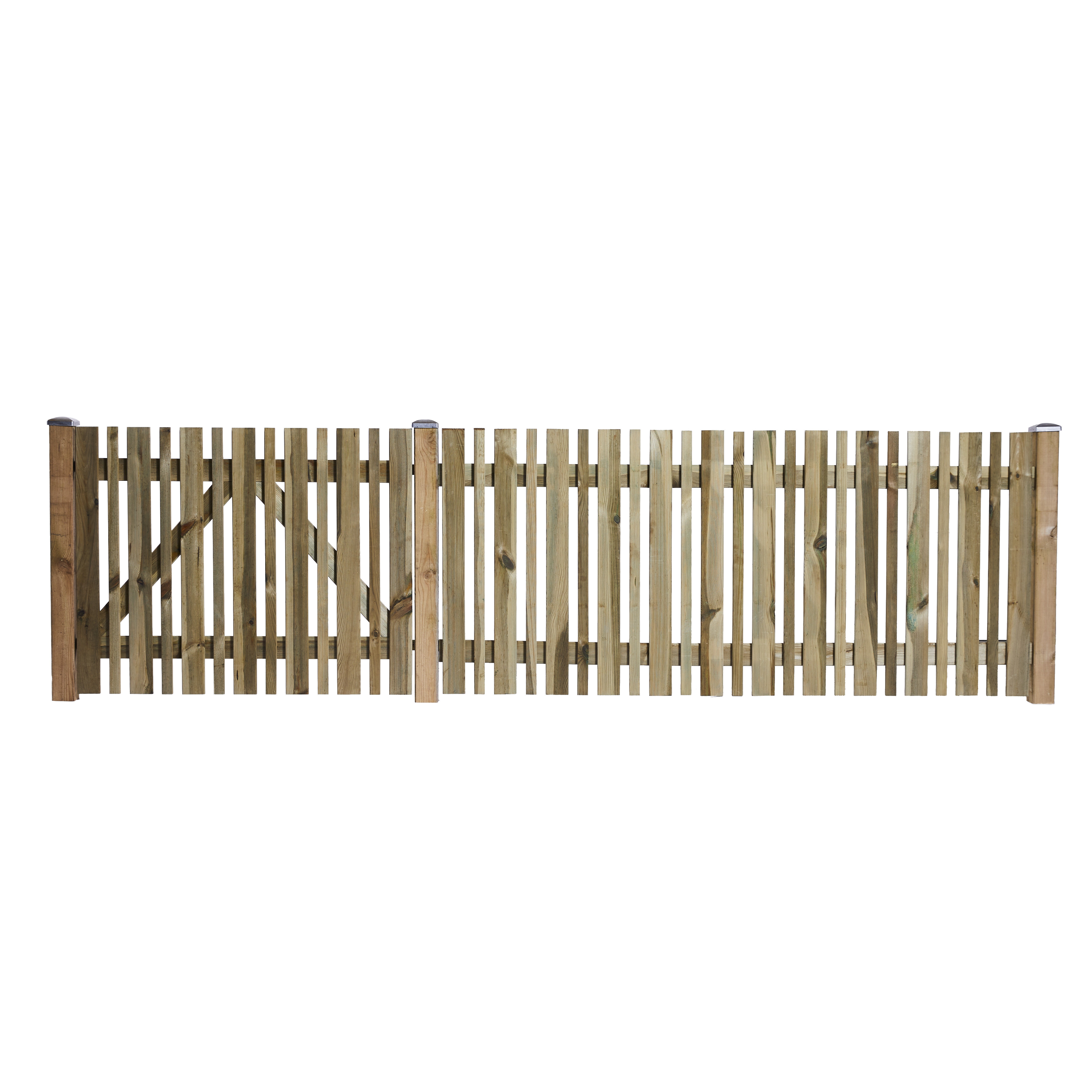 Forhave låge 100 x 80 cm, trykimprægneret, NORDIC FENCE, SENSE