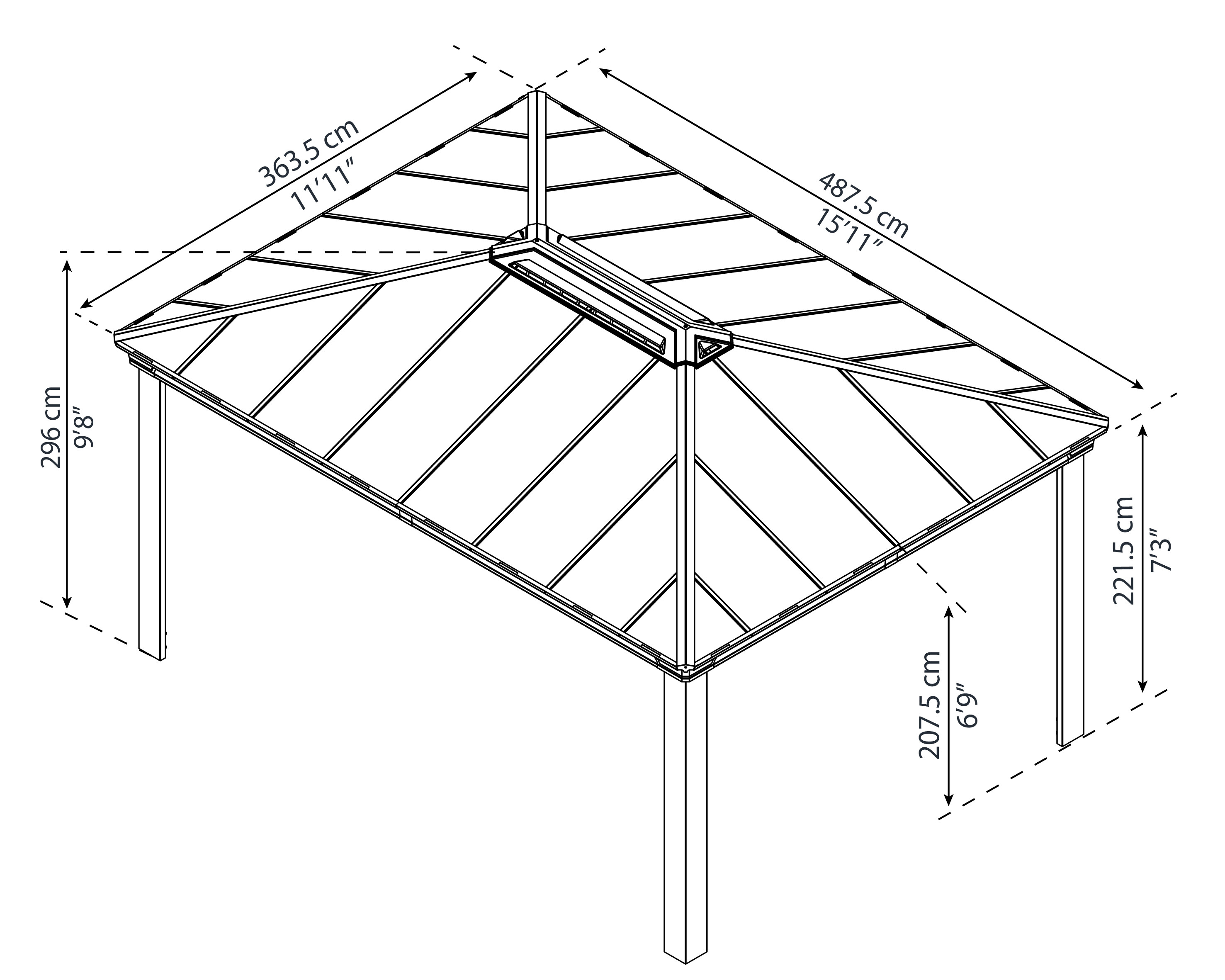 Gazebo Dallas 4900 Palram - Canopia