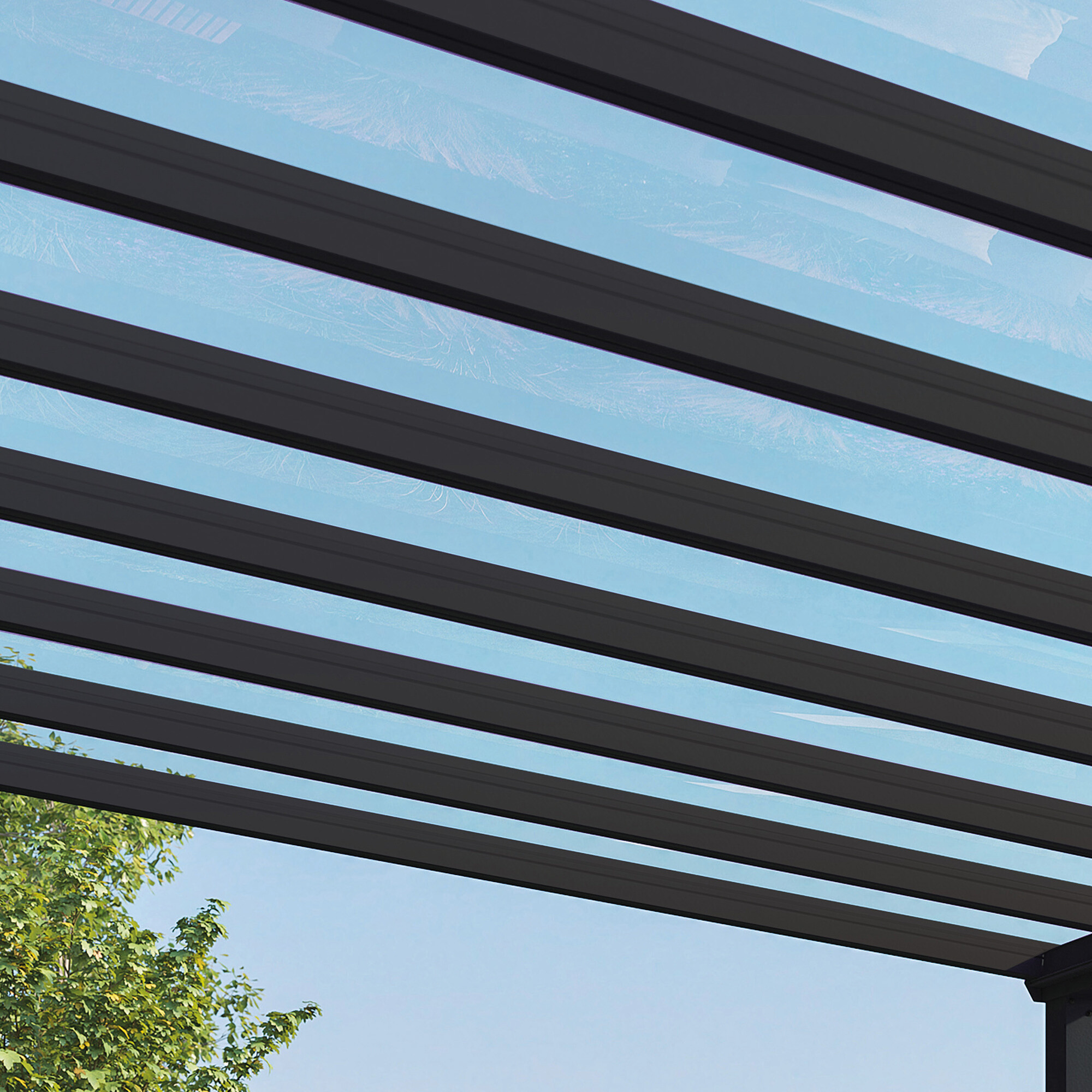 Patio cover Stockholm 3.4 x 3.7 m, anthracite Palram - Canopia