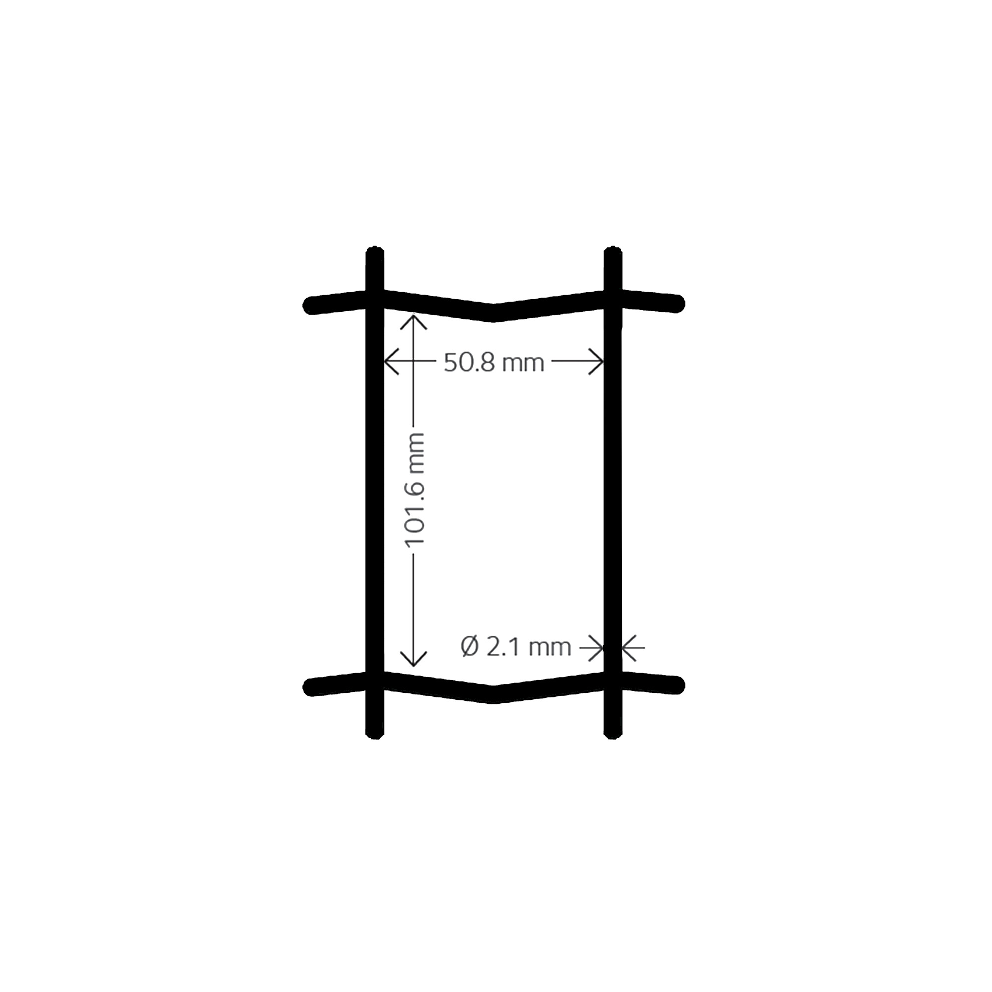 Havehegn, maske 5 x 10 cm - 100 cm x 25 meter, sort