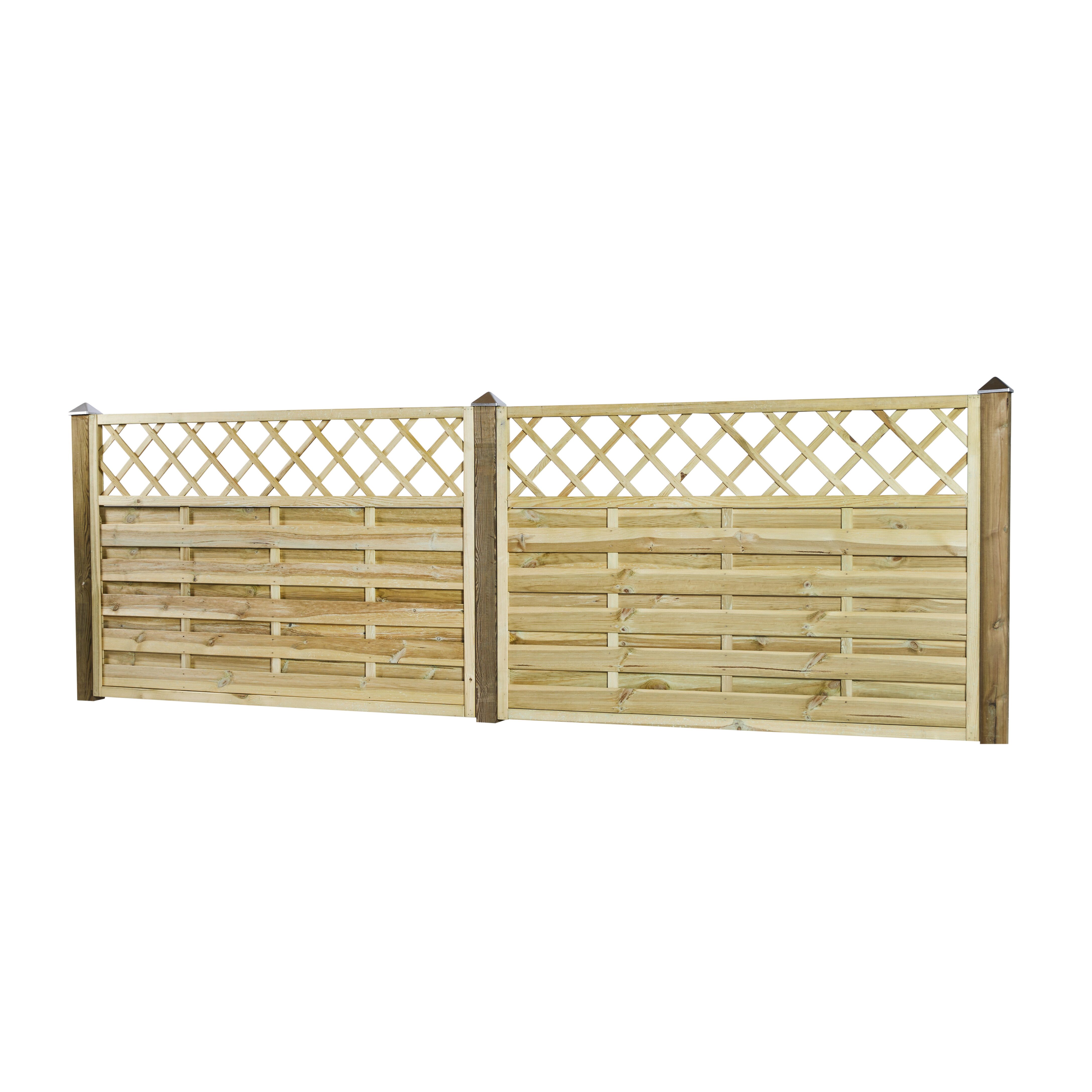 Tæthegn med Espalier 180 x 120 cm, trykimprægneret, NORDIC FENCE, SOLID