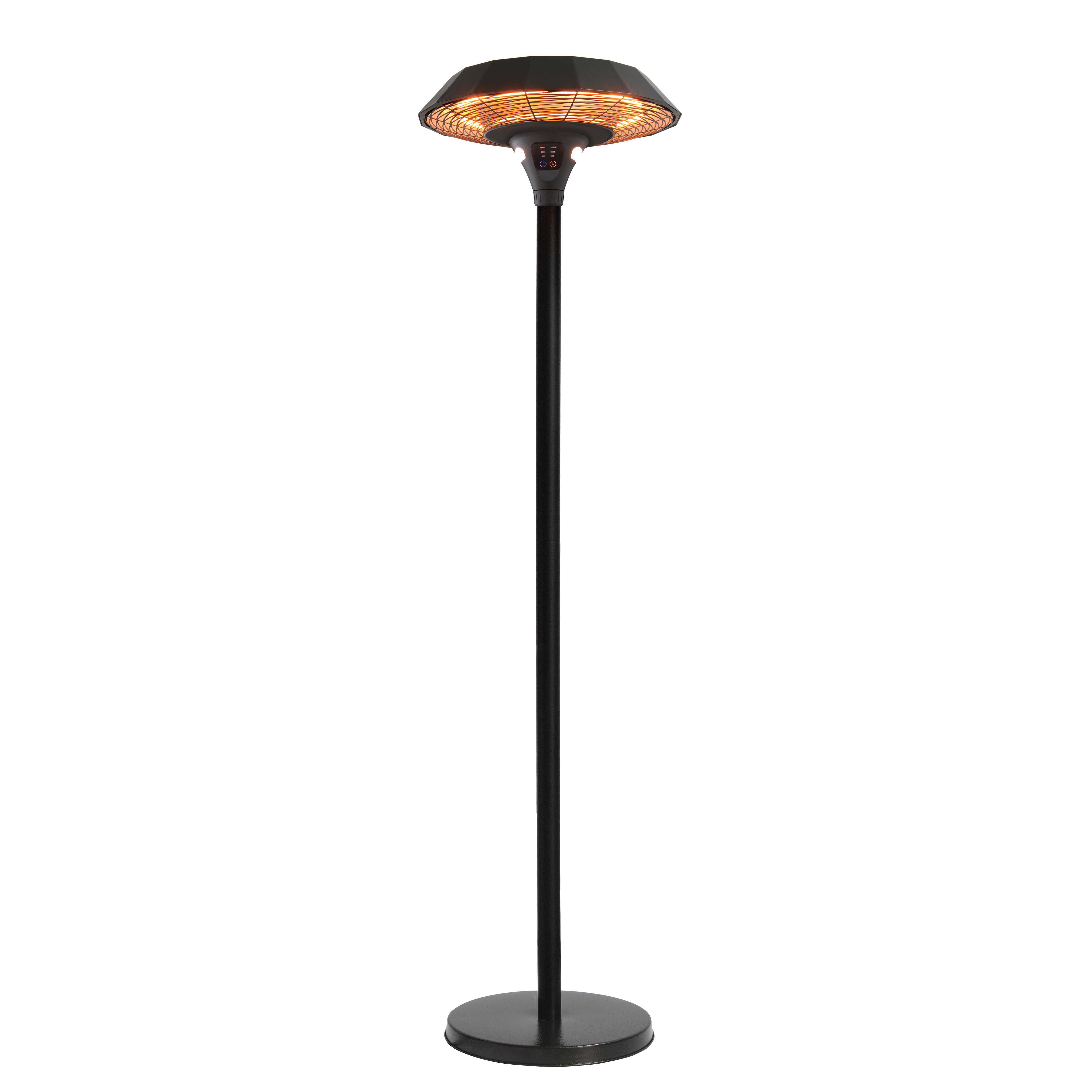 Terrassevarmer UFO 2000W gulvmodel HORTUS, sort