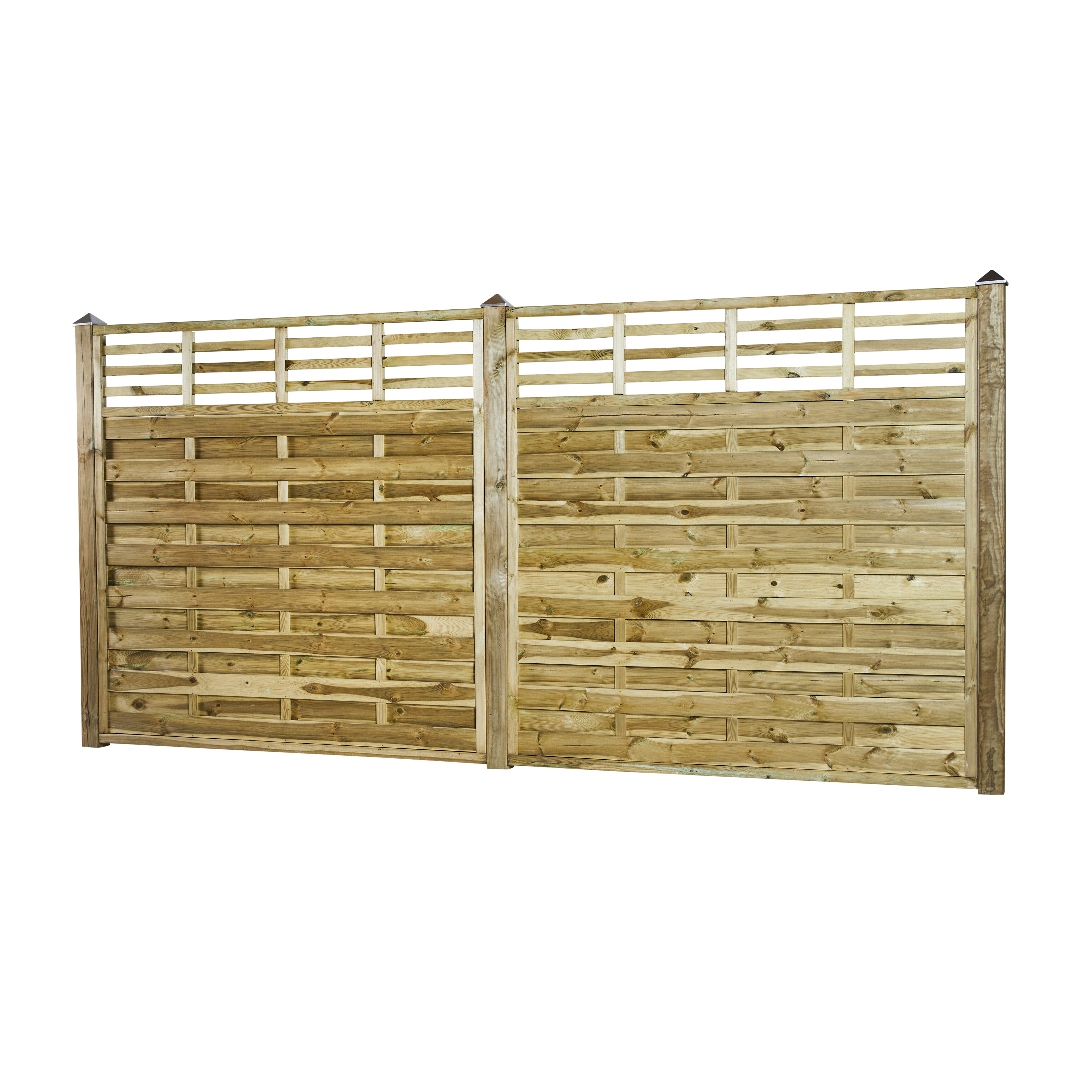 Læhegn, 180 x 180 cm, trykimprægneret, NORDIC FENCE, STRAIGHT