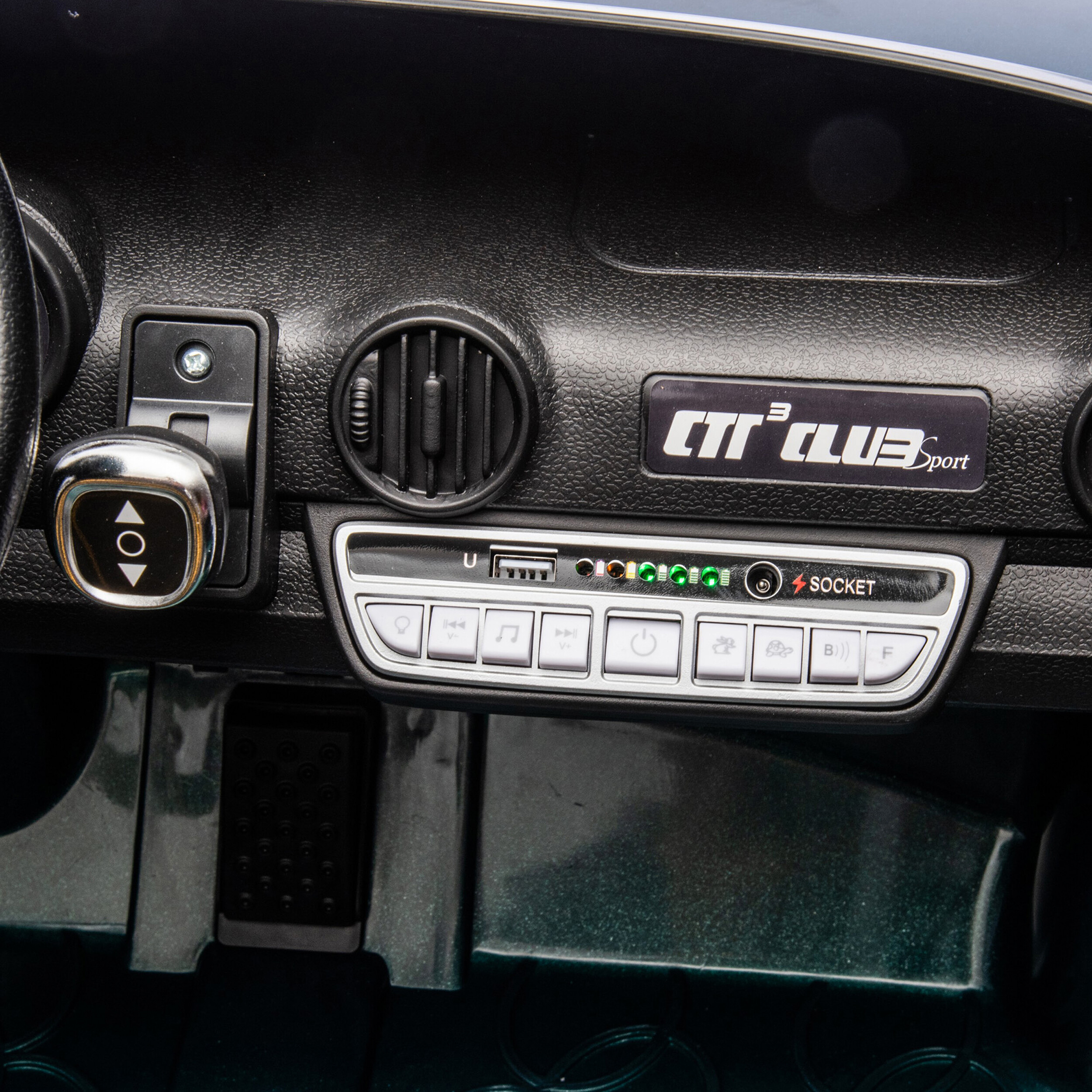 Elbil RUF 2 personers 4 x 18V motor, EVA hjul, NORDIC PLAY