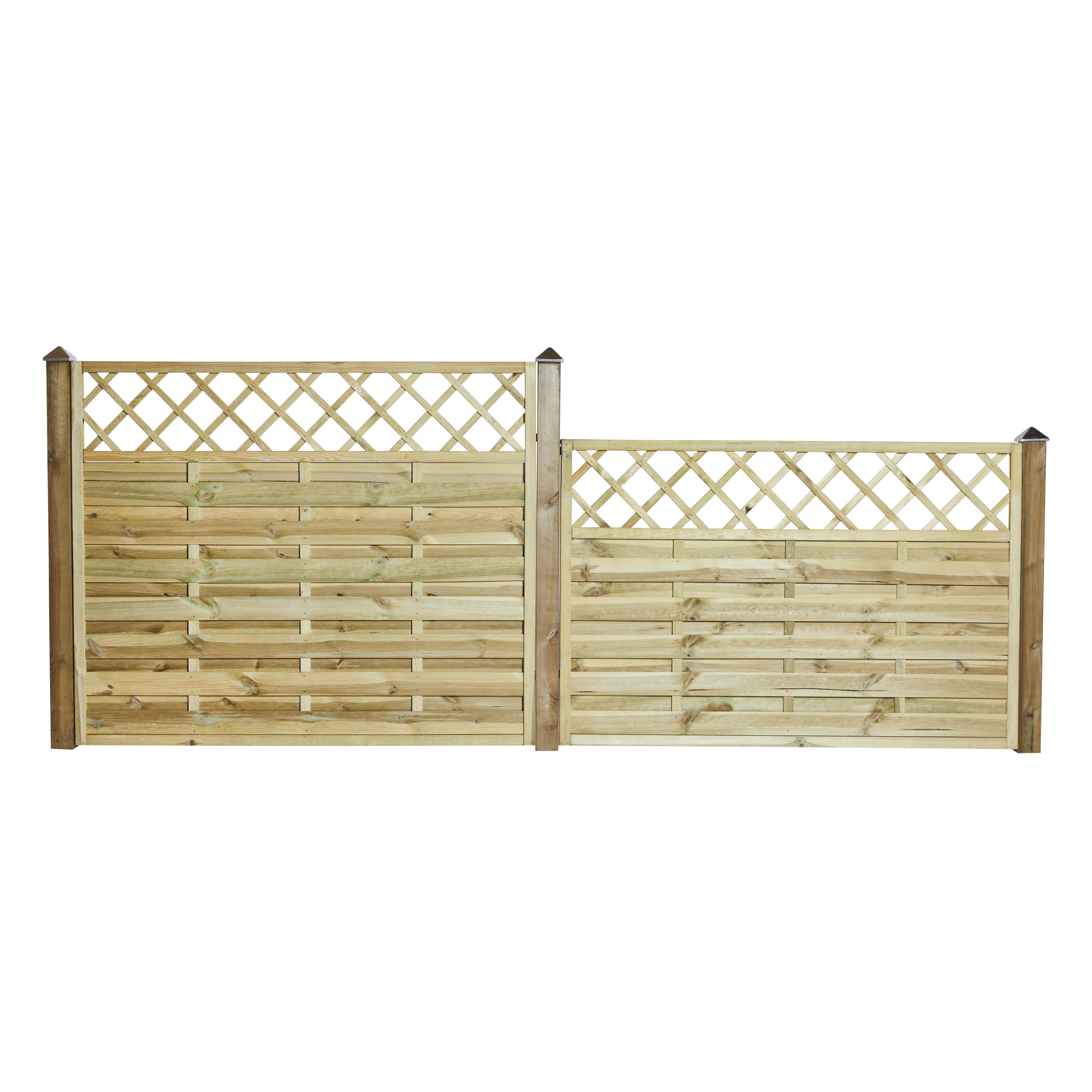 Tæthegn med Espalier 180 x 120 cm, trykimprægneret, NORDIC FENCE, SOLID