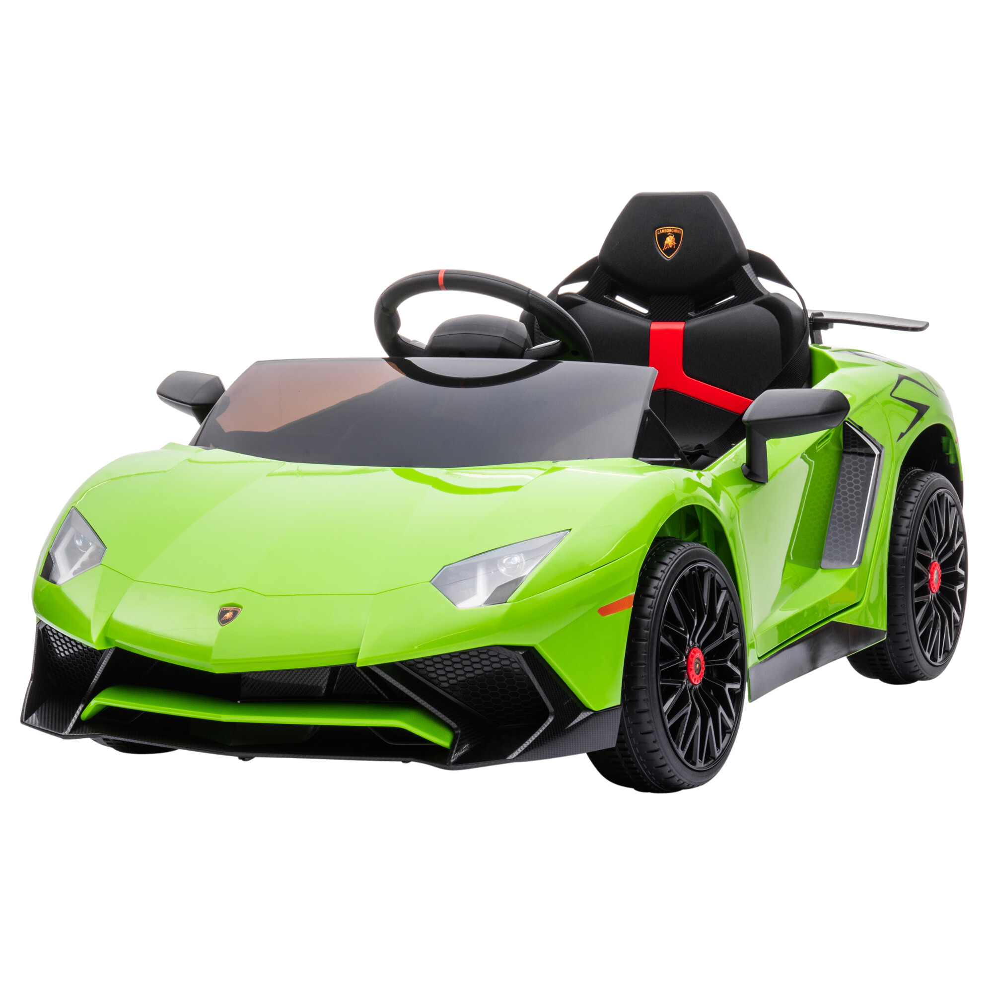 Electric car Lamborghini Aventador 12V, lime green, NORDIC PLAY
