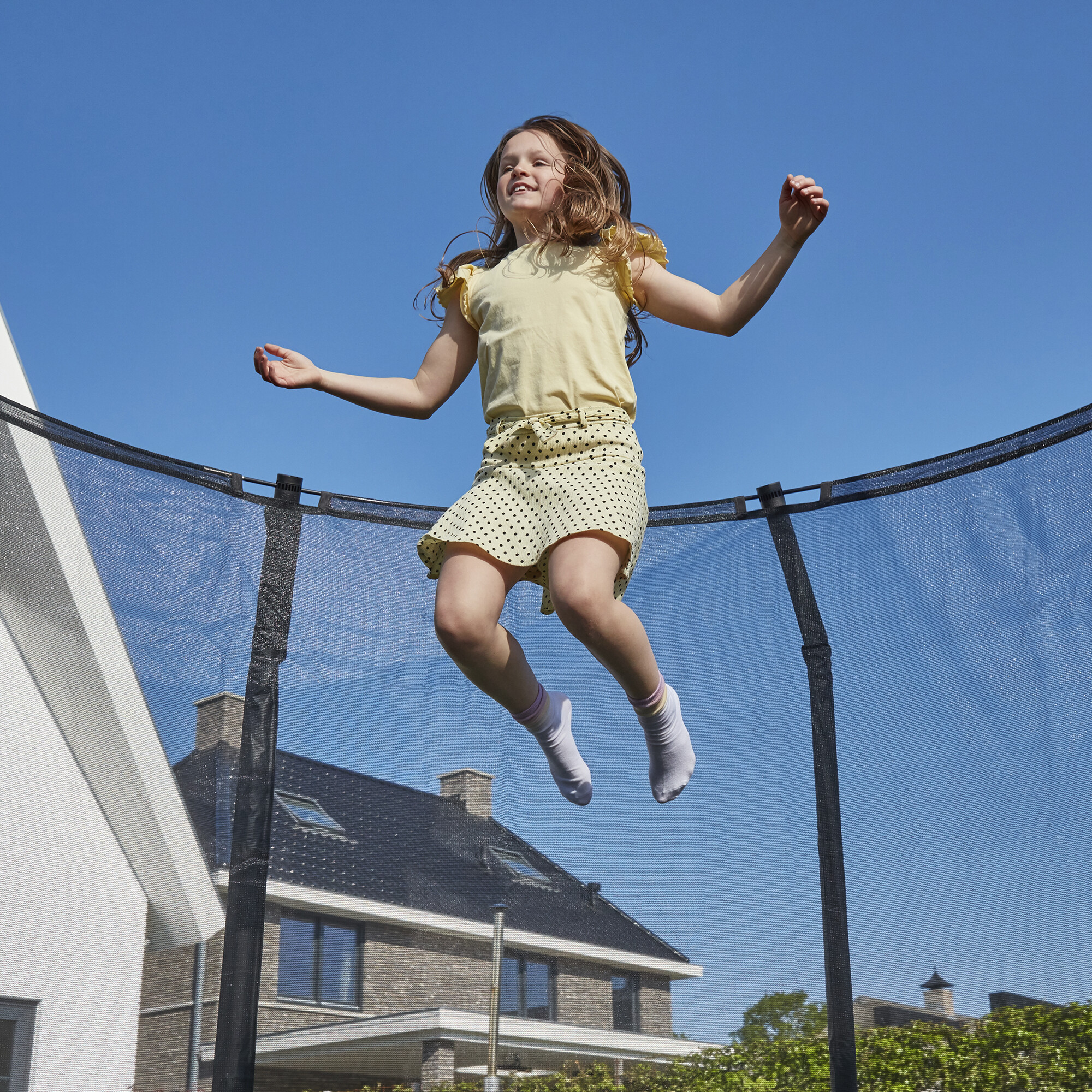 Trampolin Premium Ground inkl. sikkerhedsnet Ø427 cm Salta