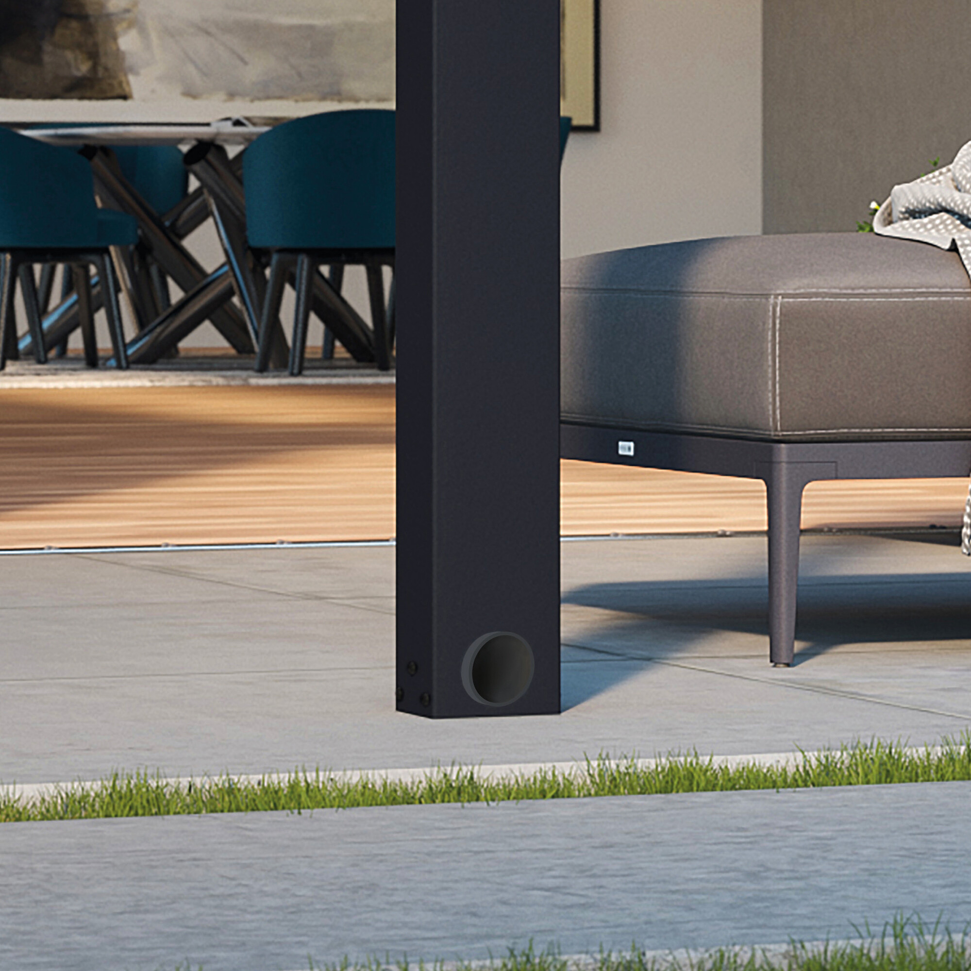 Patio cover Stockholm 3.4 x 3.7 m, anthracite Palram - Canopia