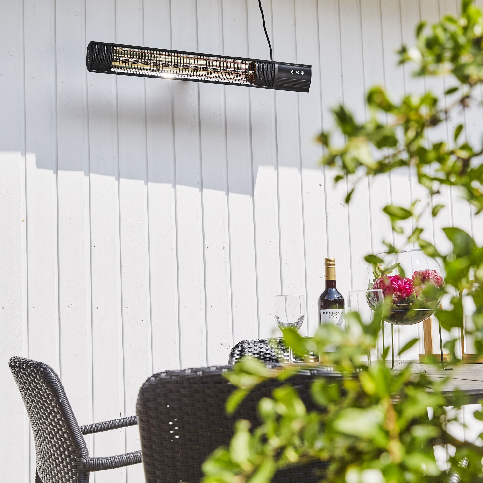 Terrassvärmare ECO pro-line 2000 W HEAT1, svart