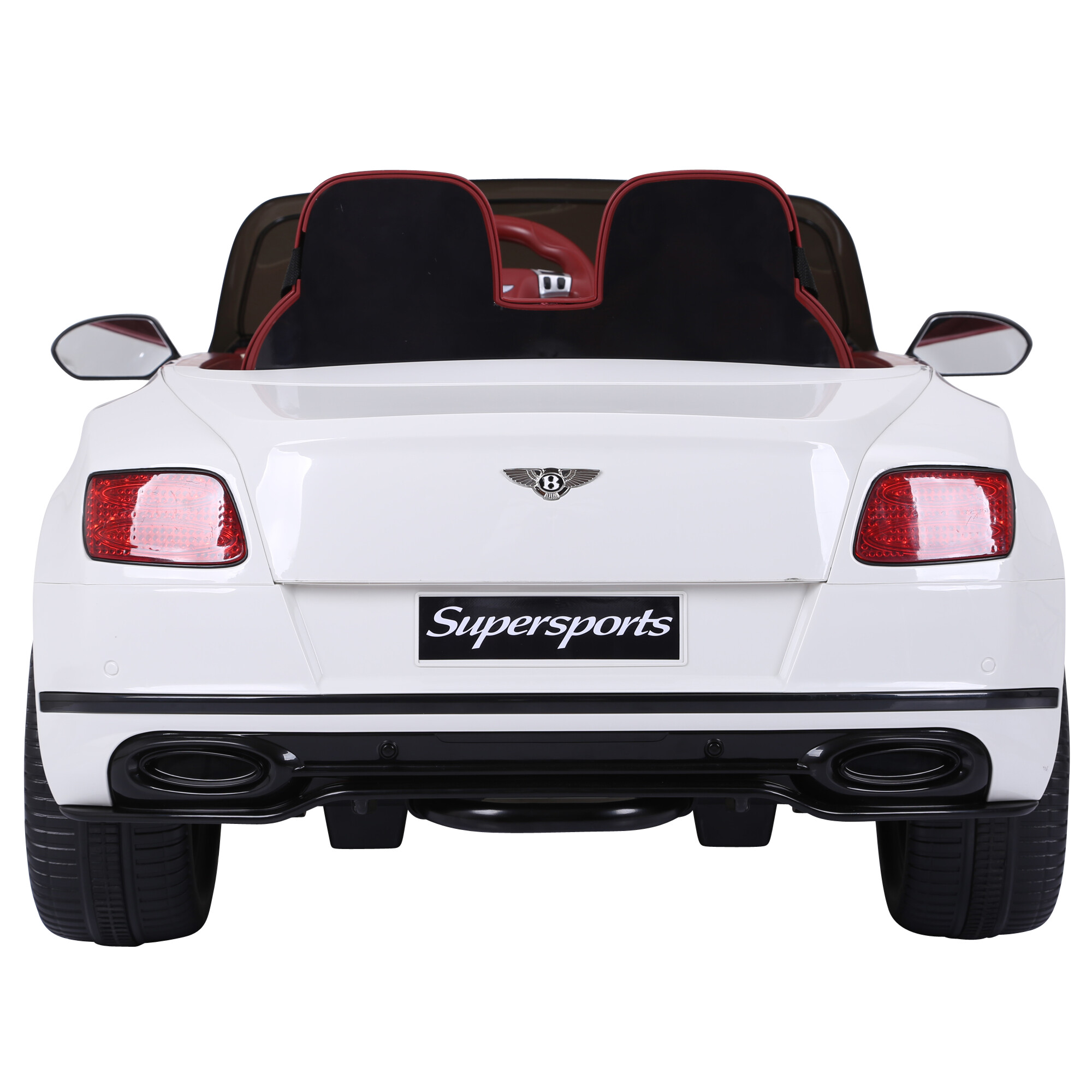 Electric car Bentley 2 persons, 2x6V, white with EVA tyres, NORDIC PLAY
