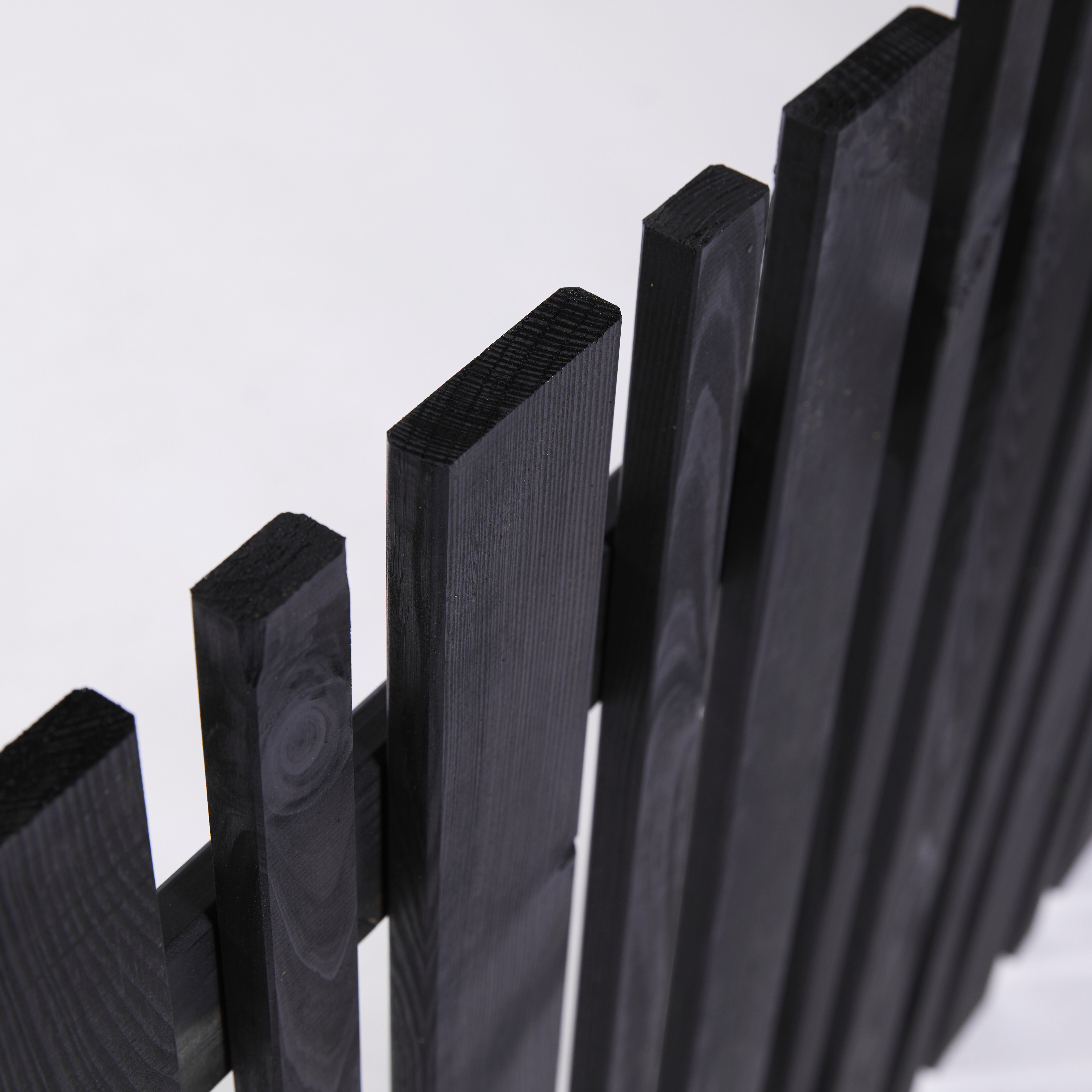 Forhavehegn 180 x 80 cm, grundmalet sort, NORDIC FENCE, SENSE
