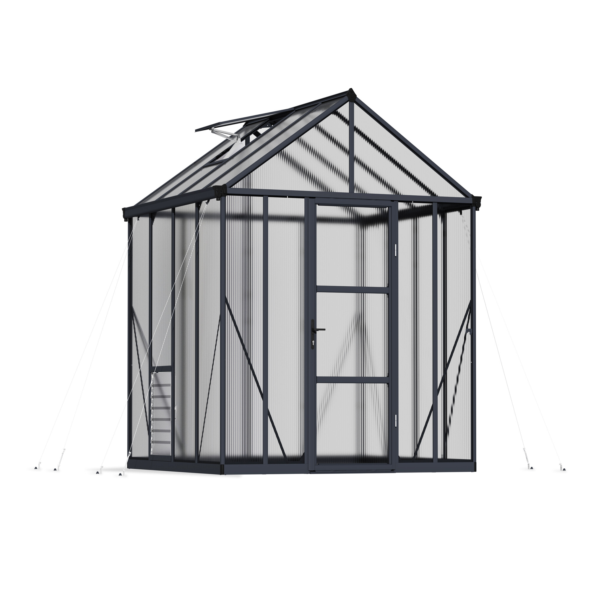 Drivhus Glory 6,2 m2 grå Palram - Canopia
