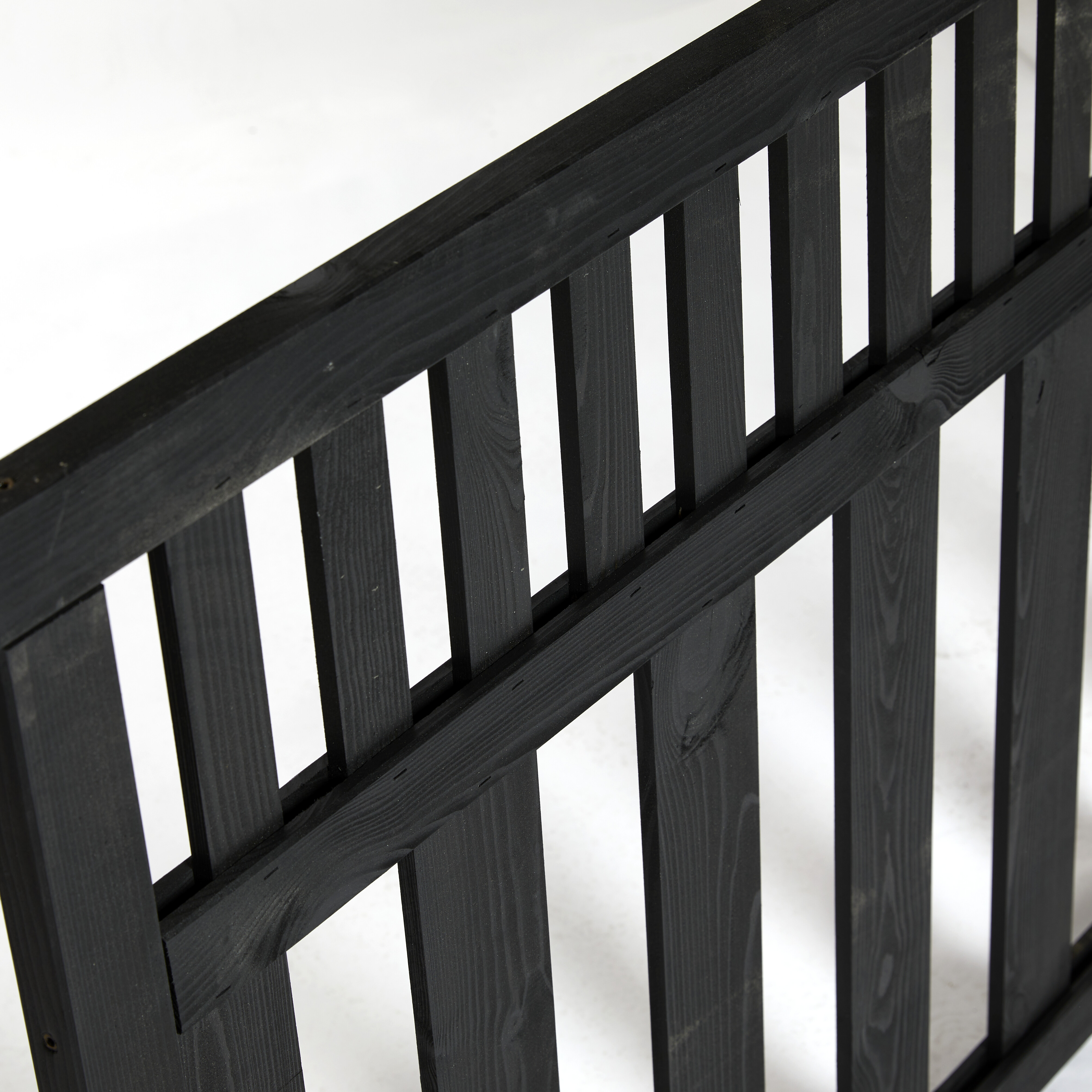 Forhavehegn 180 x 90 cm, grundmalet sort, NORDIC FENCE, Tendens