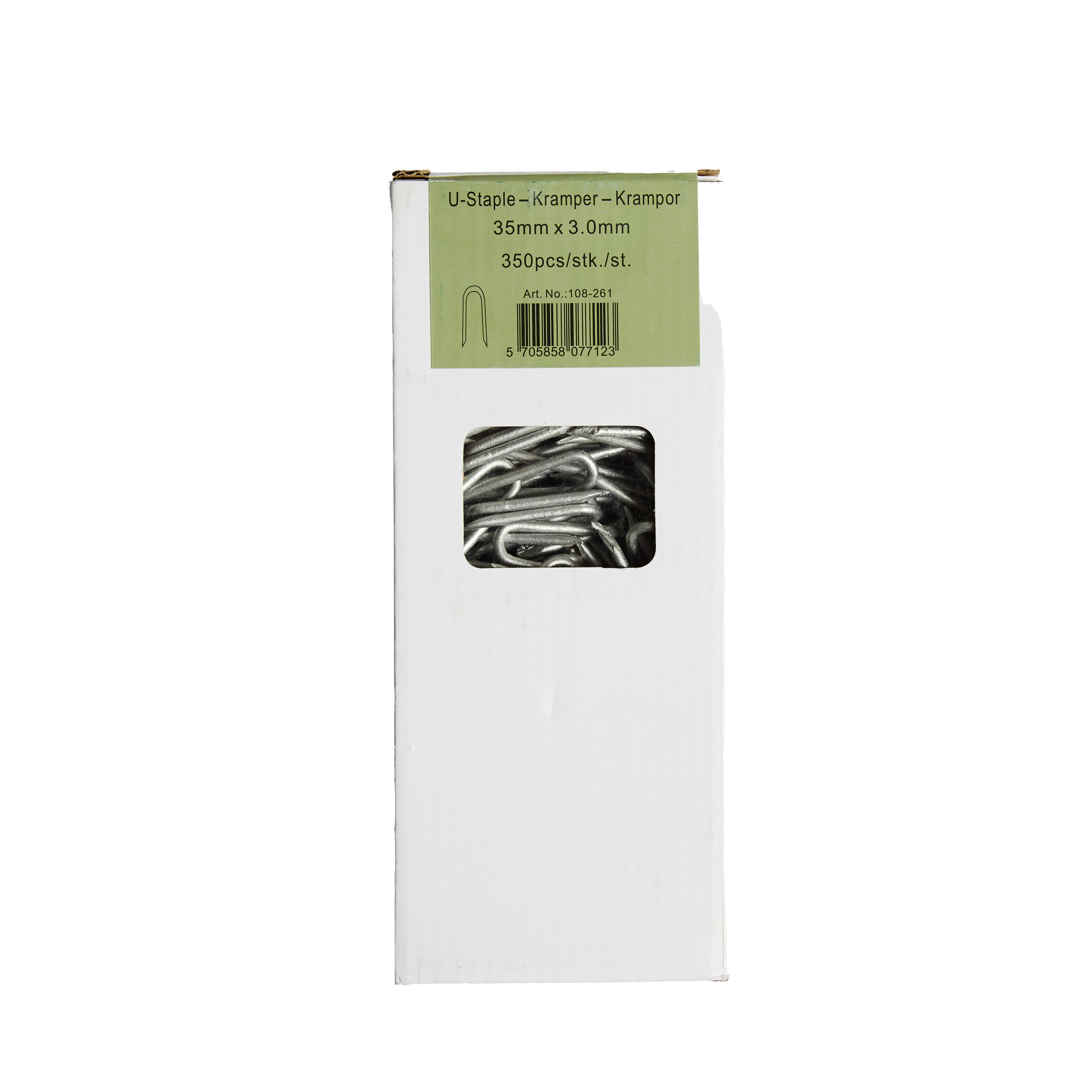 Hegnskramper 3,0 x 35 mm, varmgalvaniseret, 350 stk., NORDIC FENCE