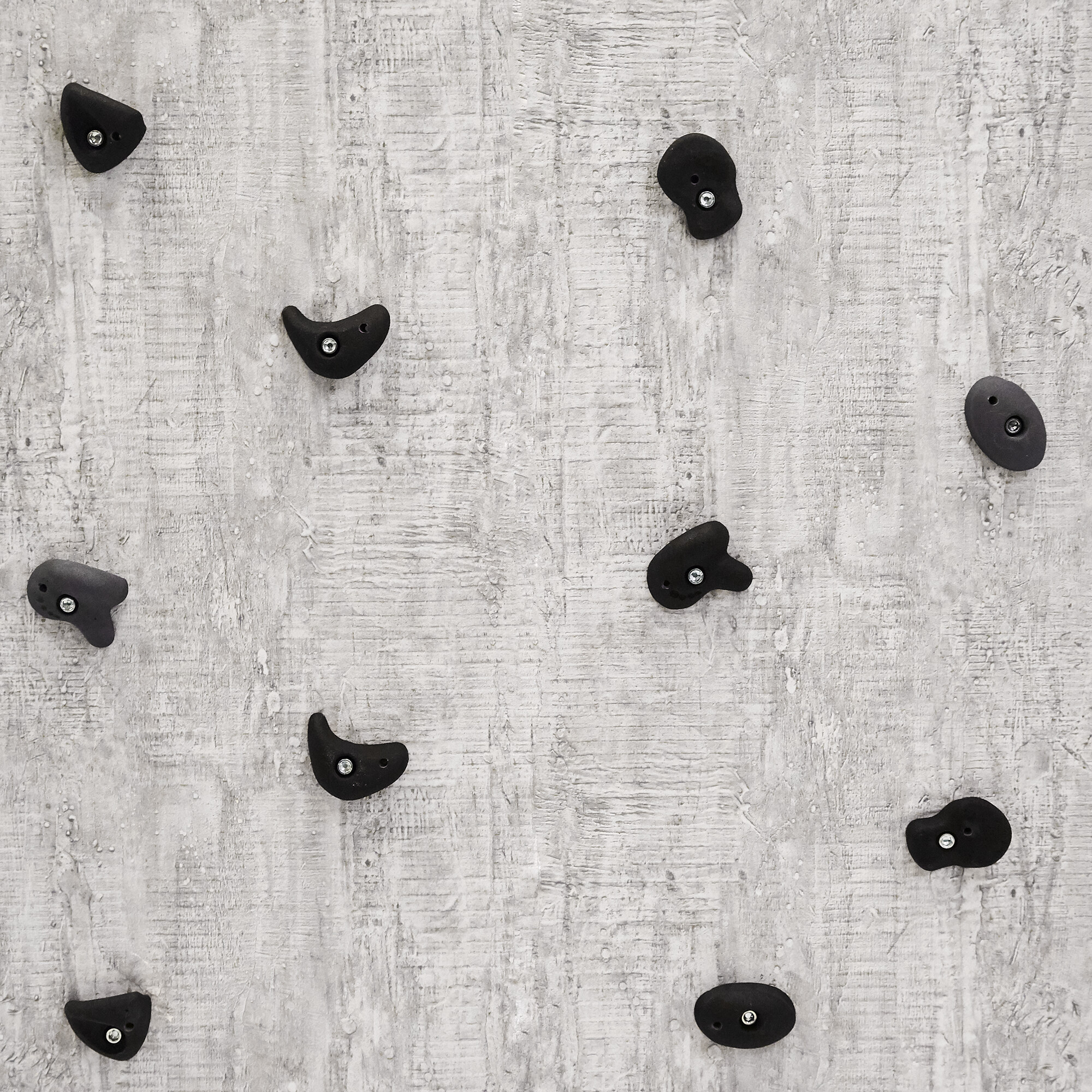 Climbing grips black/gray, 5 pcs. polyresin incl. screws NORDIC PLAY