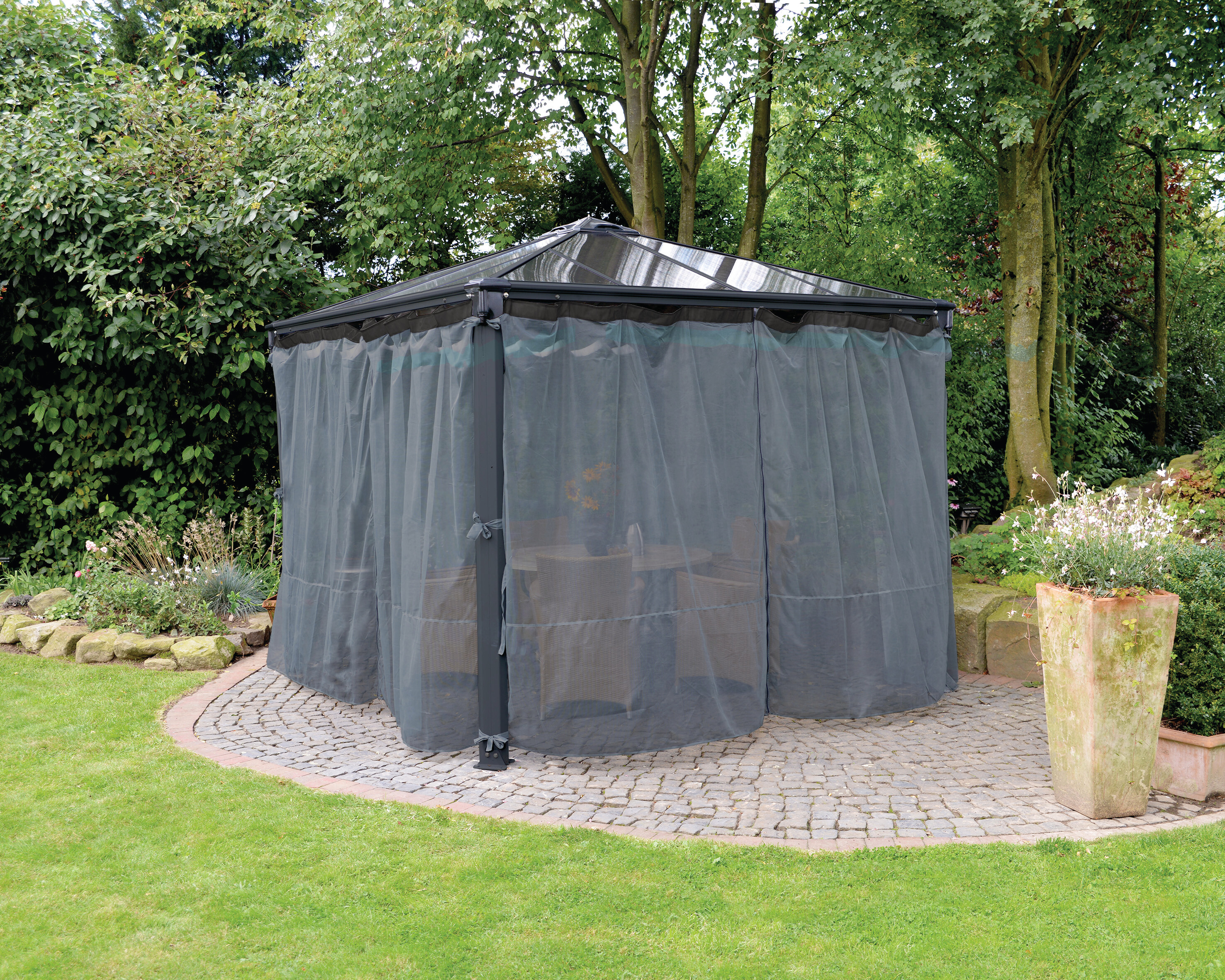 Mosquito net for Palermo 3000/3600, Milano 3000 & Martinique 3600 garden gazebo Palram - Canopia