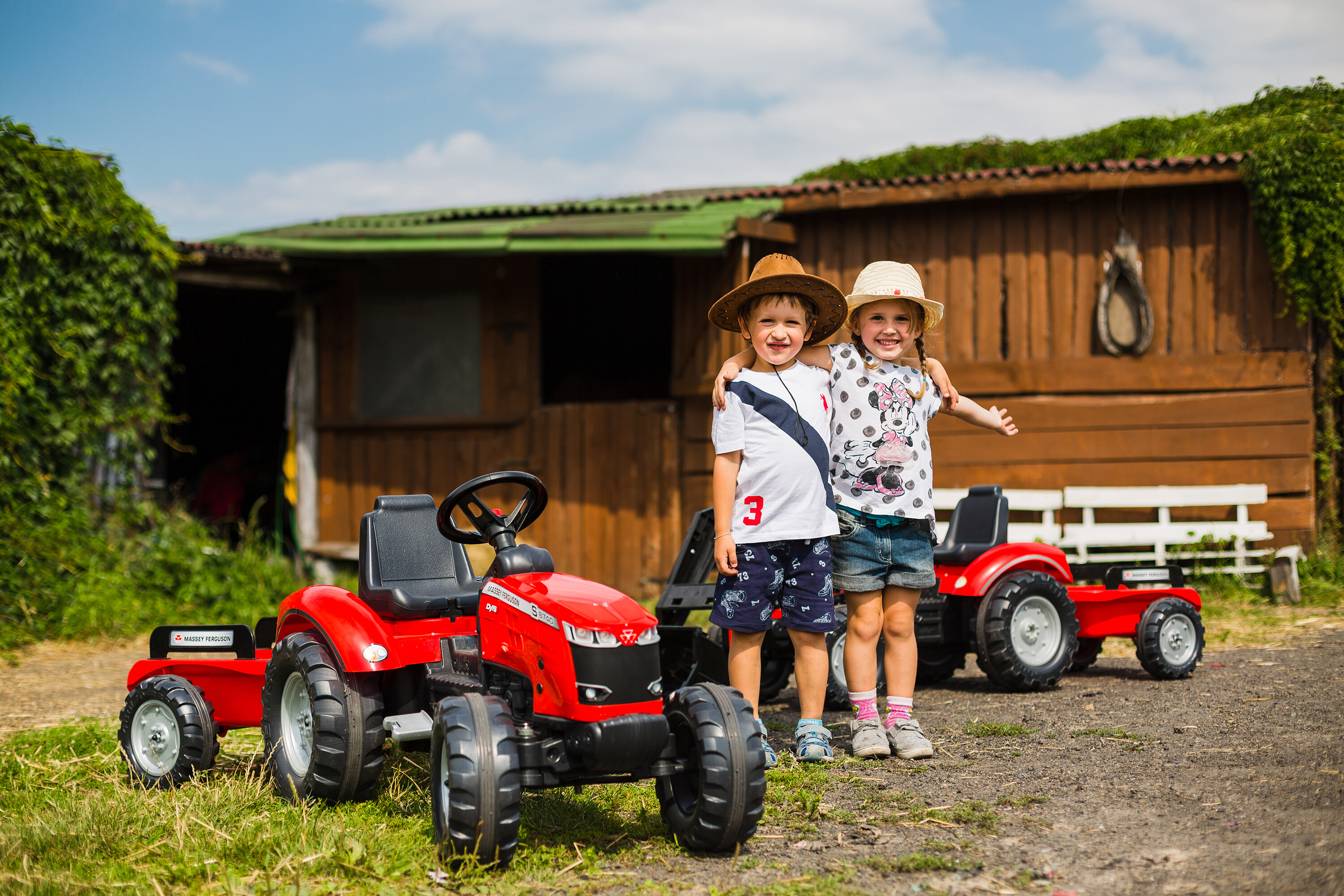 Frontlæsser med vogn FALK Massey Ferguson