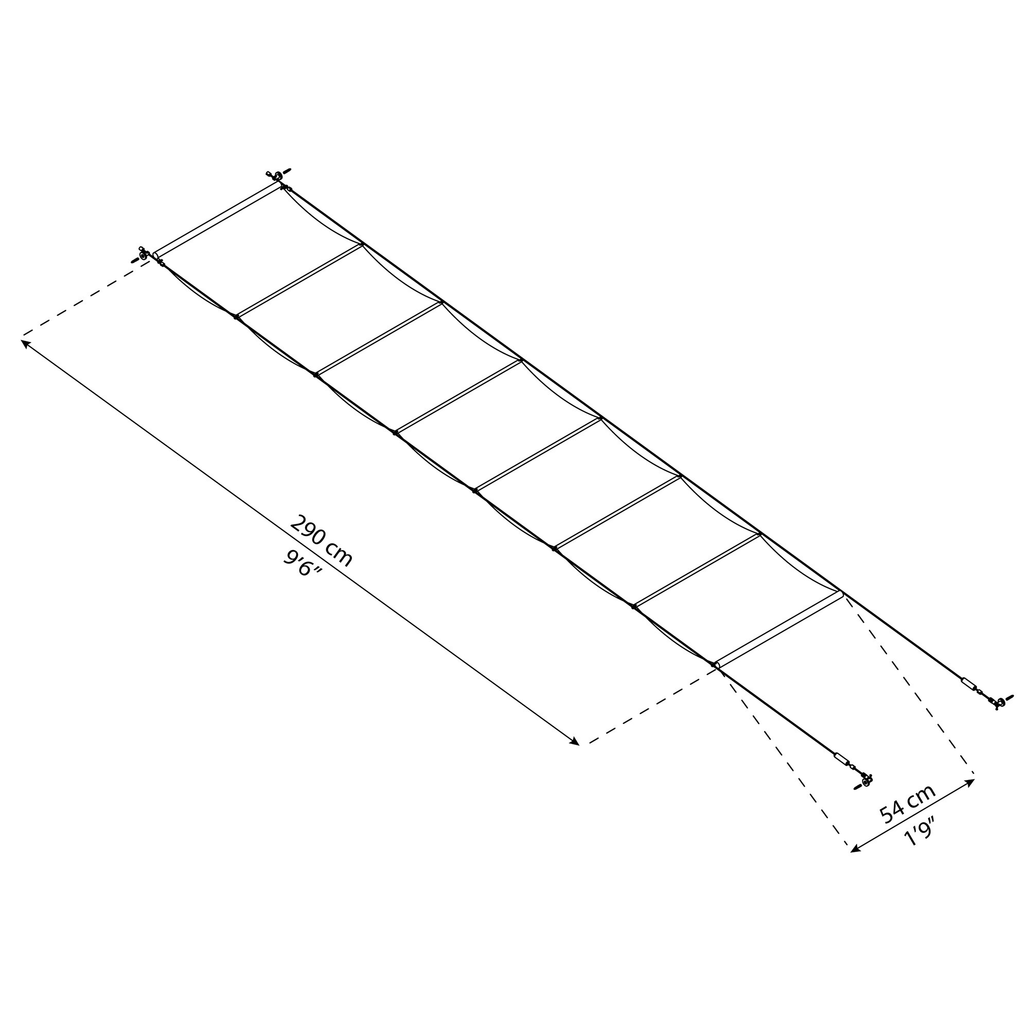 Gardiner til Feria terrasseoverdækning 12,5 m2 (3 x 4,25 m) Palram - Canopia