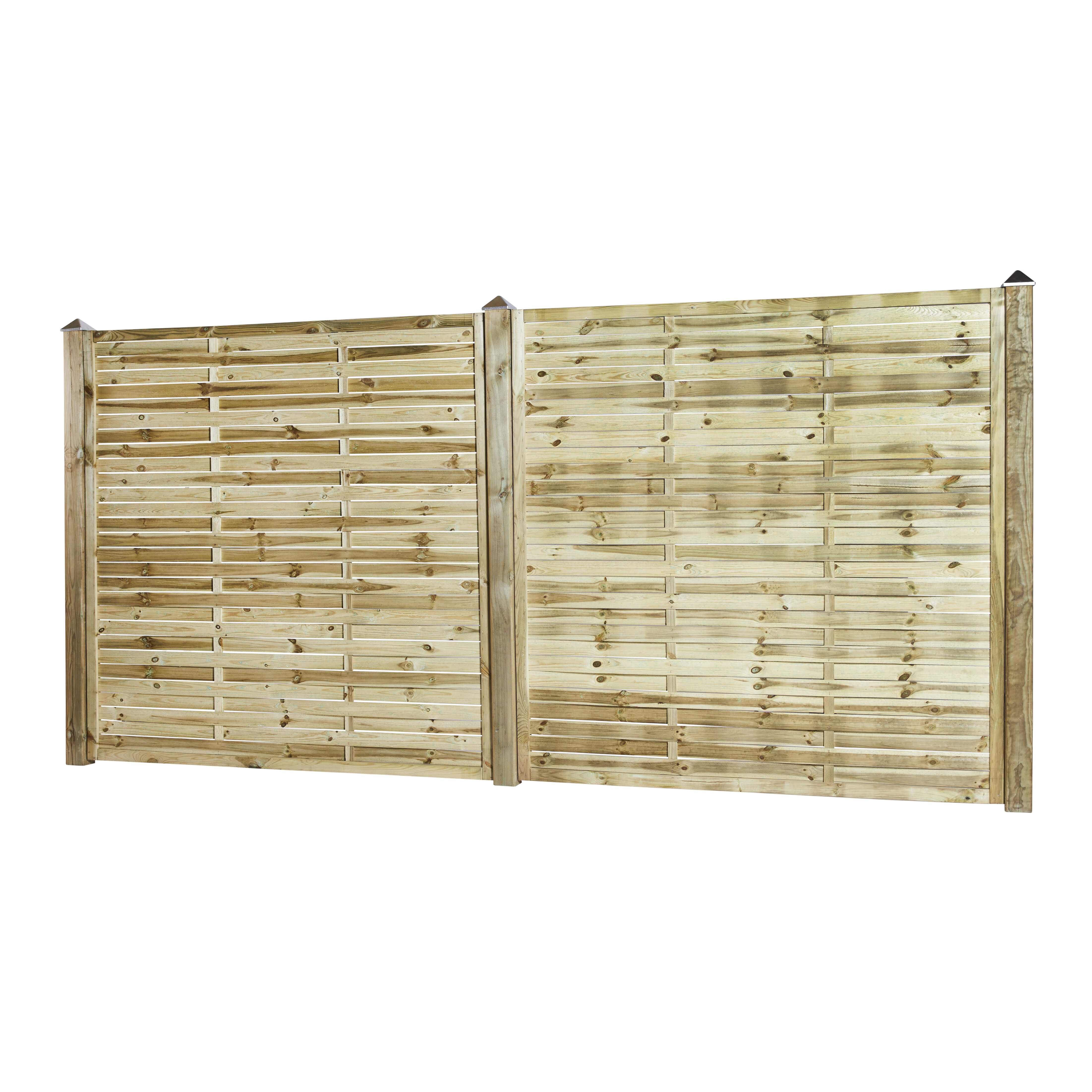 Lamelhegn 180 x 180 cm, trykimprægneret, NORDIC FENCE, BASE