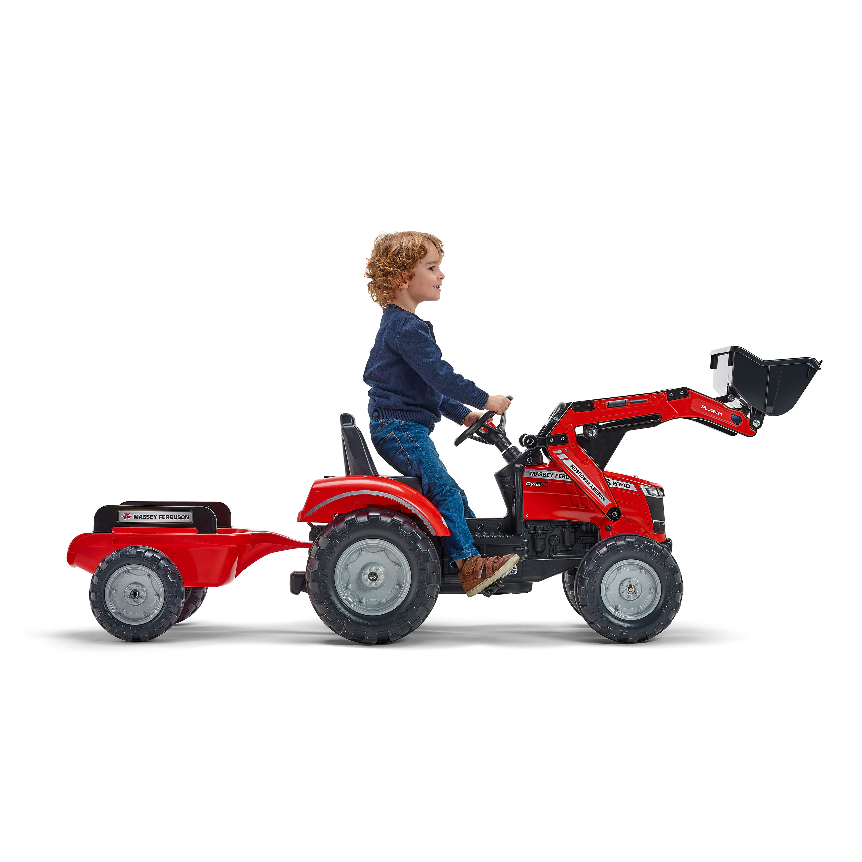 Frontlæsser med vogn FALK Massey Ferguson