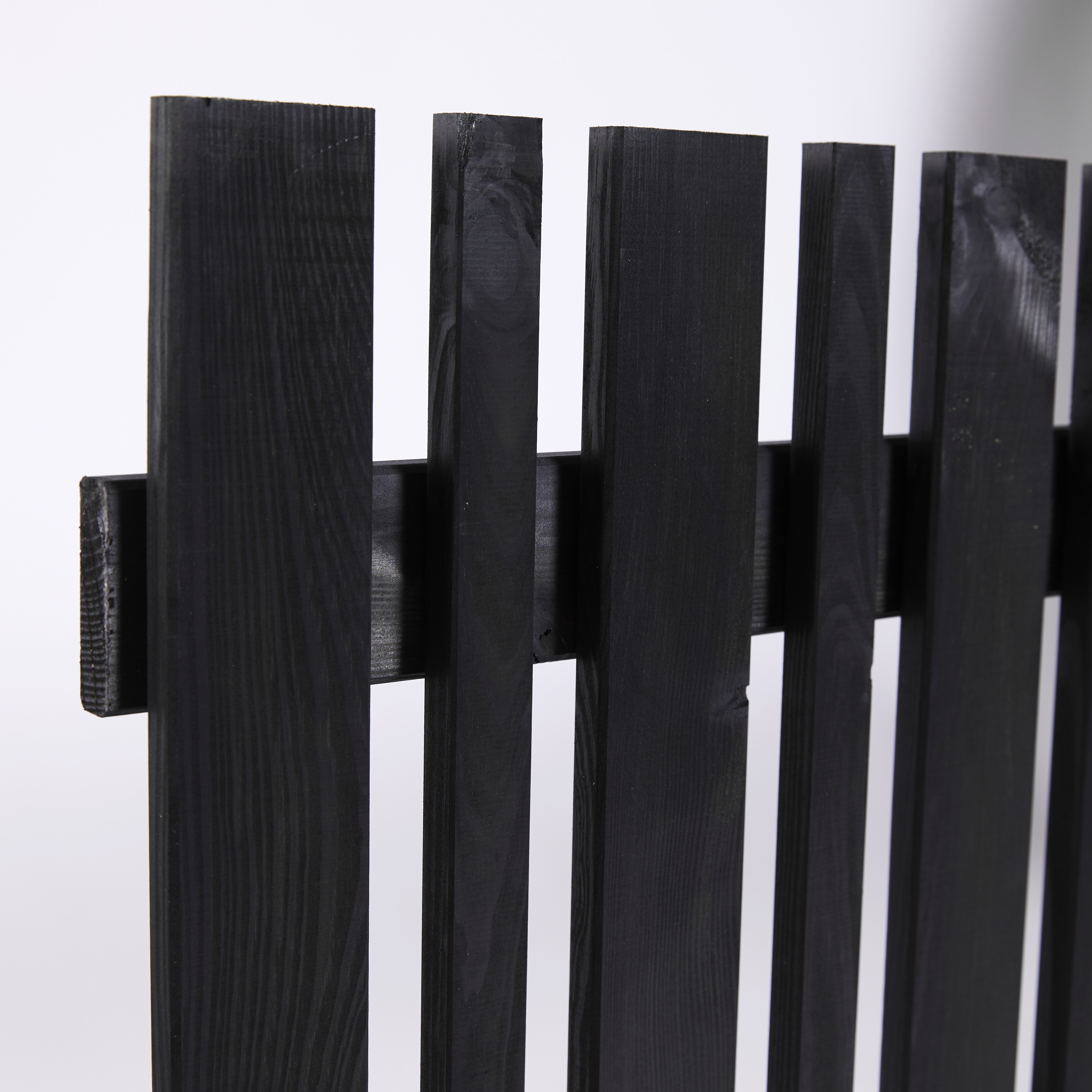 Forhavehegn 180 x 80 cm, grundmalet sort, NORDIC FENCE, SENSE