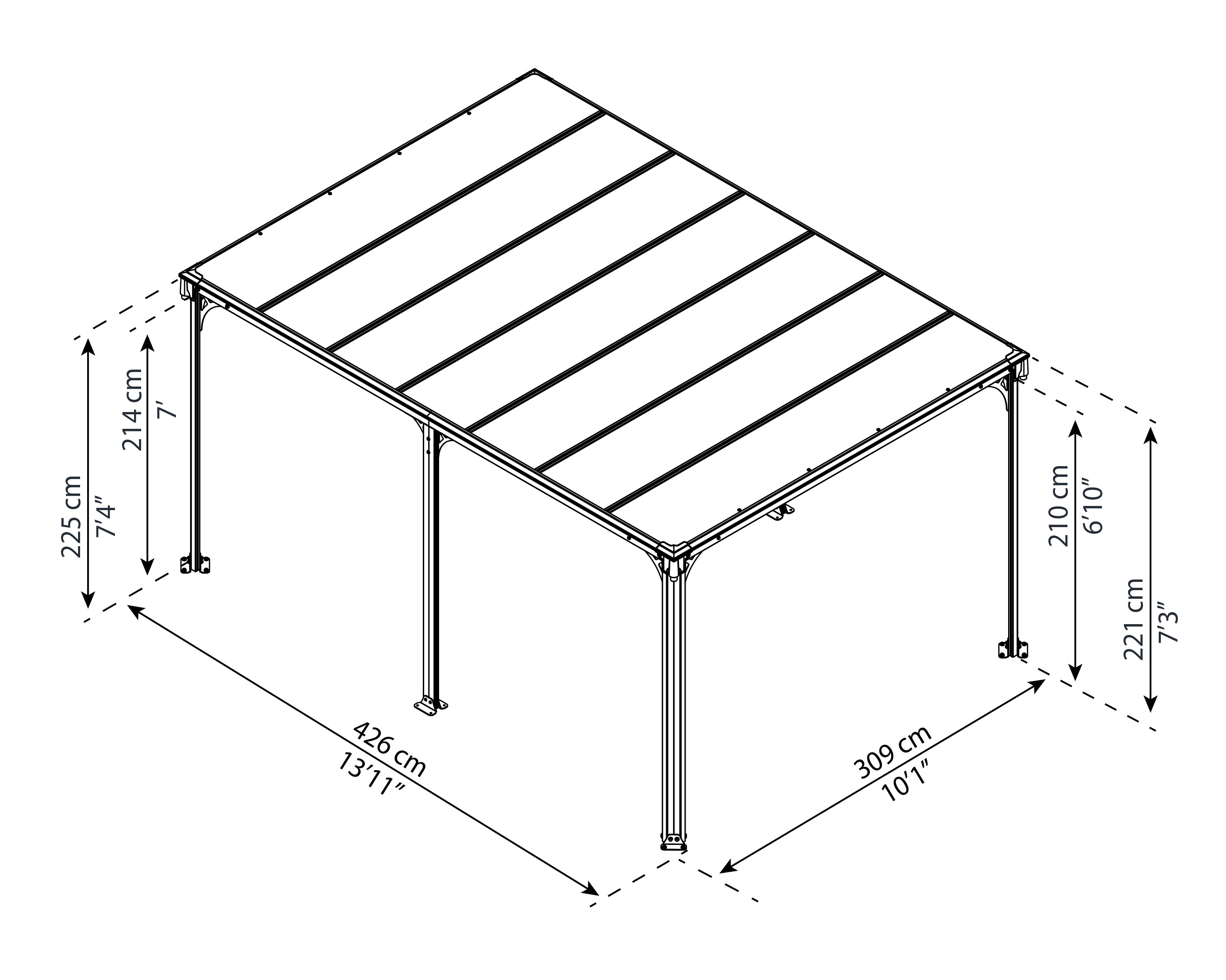 Pavillon Milano 4300 Palram - Canopia