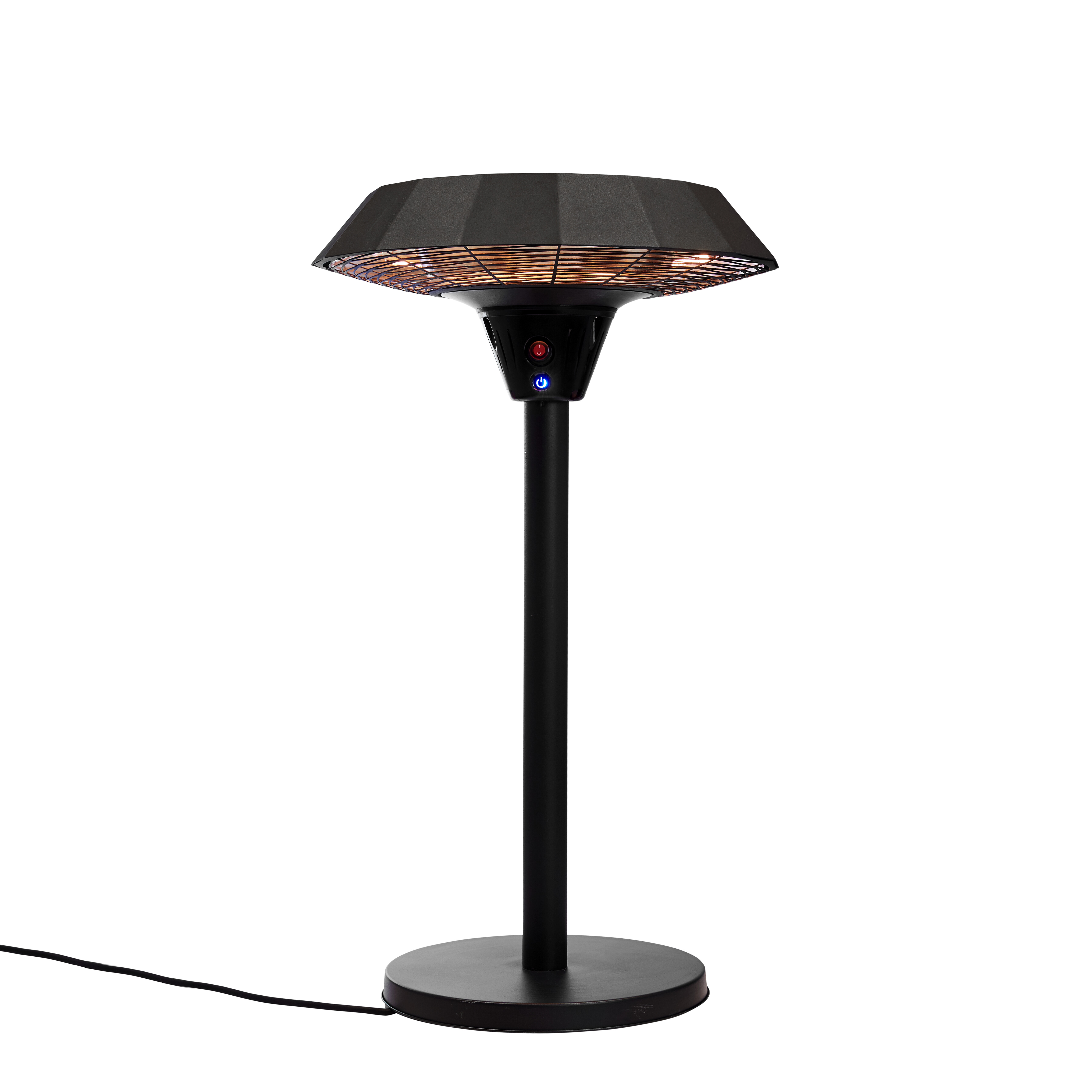 Patio heater UFO table model 2000 W HORTUS, black