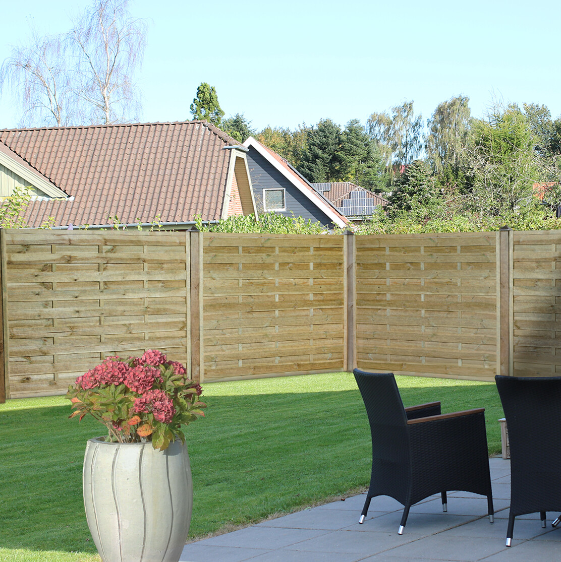 Tæthegn 180 x 150 cm, trykimprægneret, NORDIC FENCE, SOLID