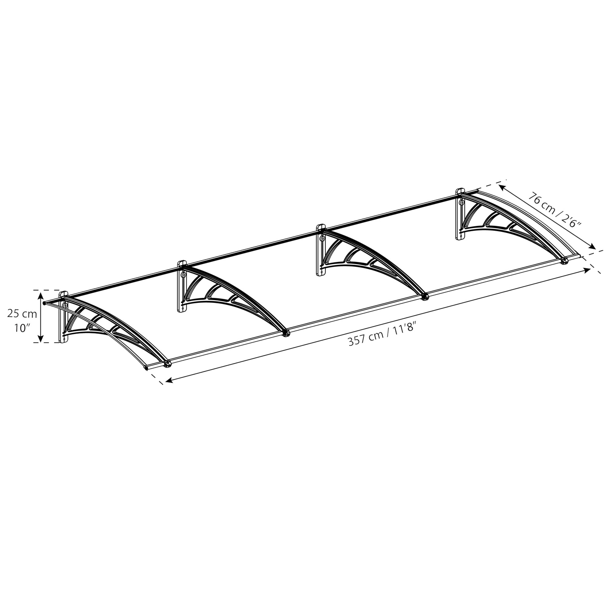 Dørbaldakin NEO 3540 Palram - Canopia