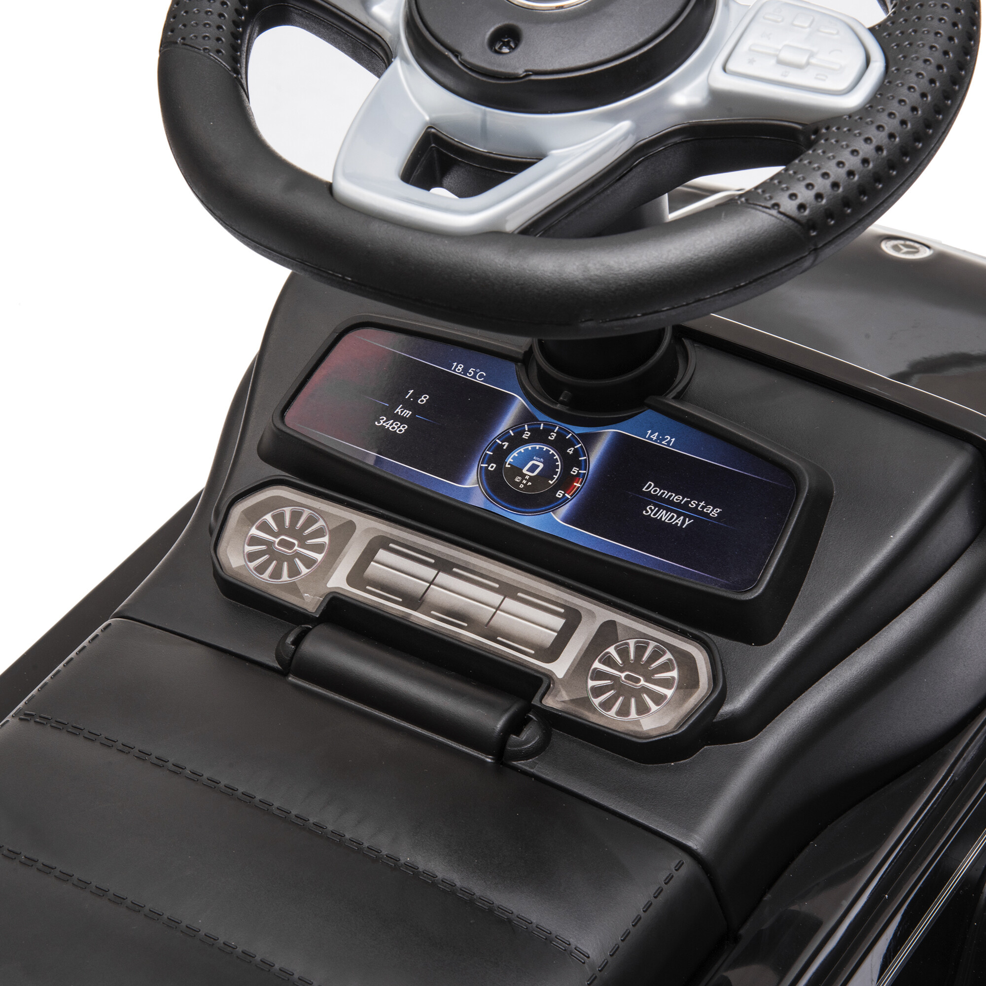 Gåbil Mercedes-Benz licens G350D sort NORDIC PLAY