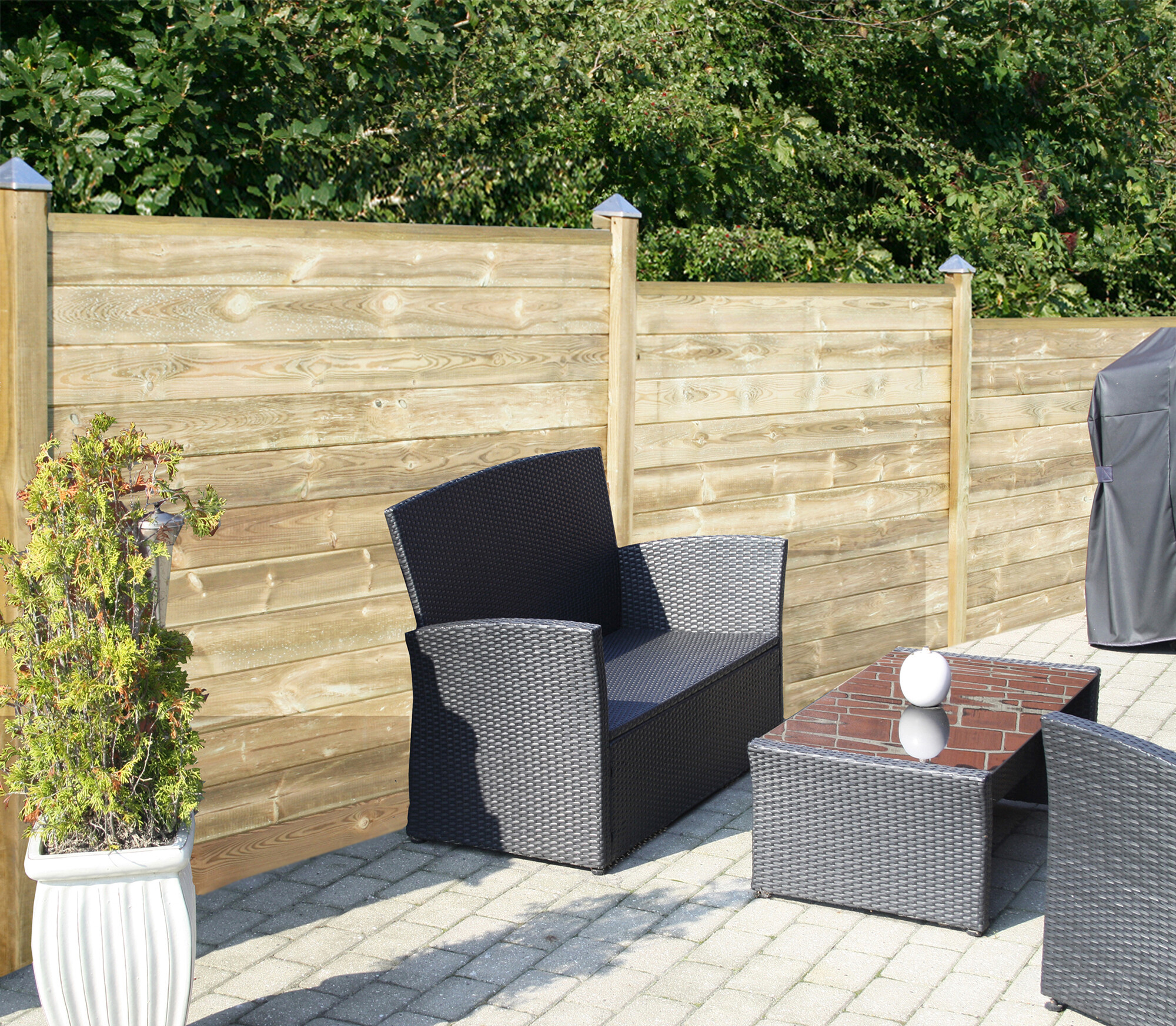 Post for profile fence corner 9 x 9 x 270 cm HORTUS