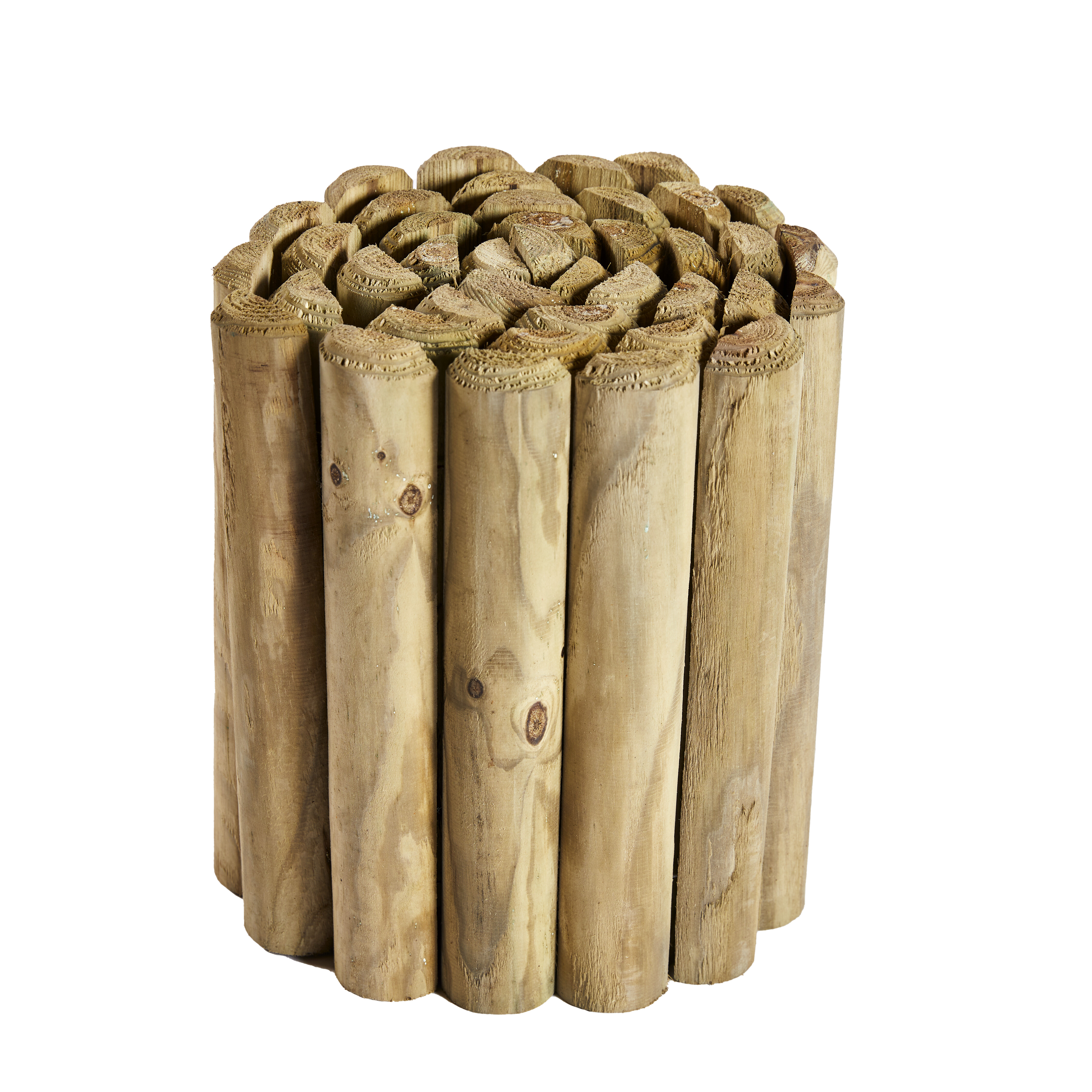 Bedafgrænser, ½ Ø5 x 30 x 200 cm, trykimprægneret, HORTUS